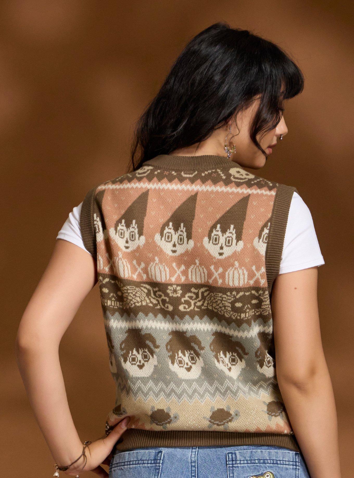 Over The Garden Wall Wirt & Greg Fair Isle Girls Sweater Vest, MULTI, alternate