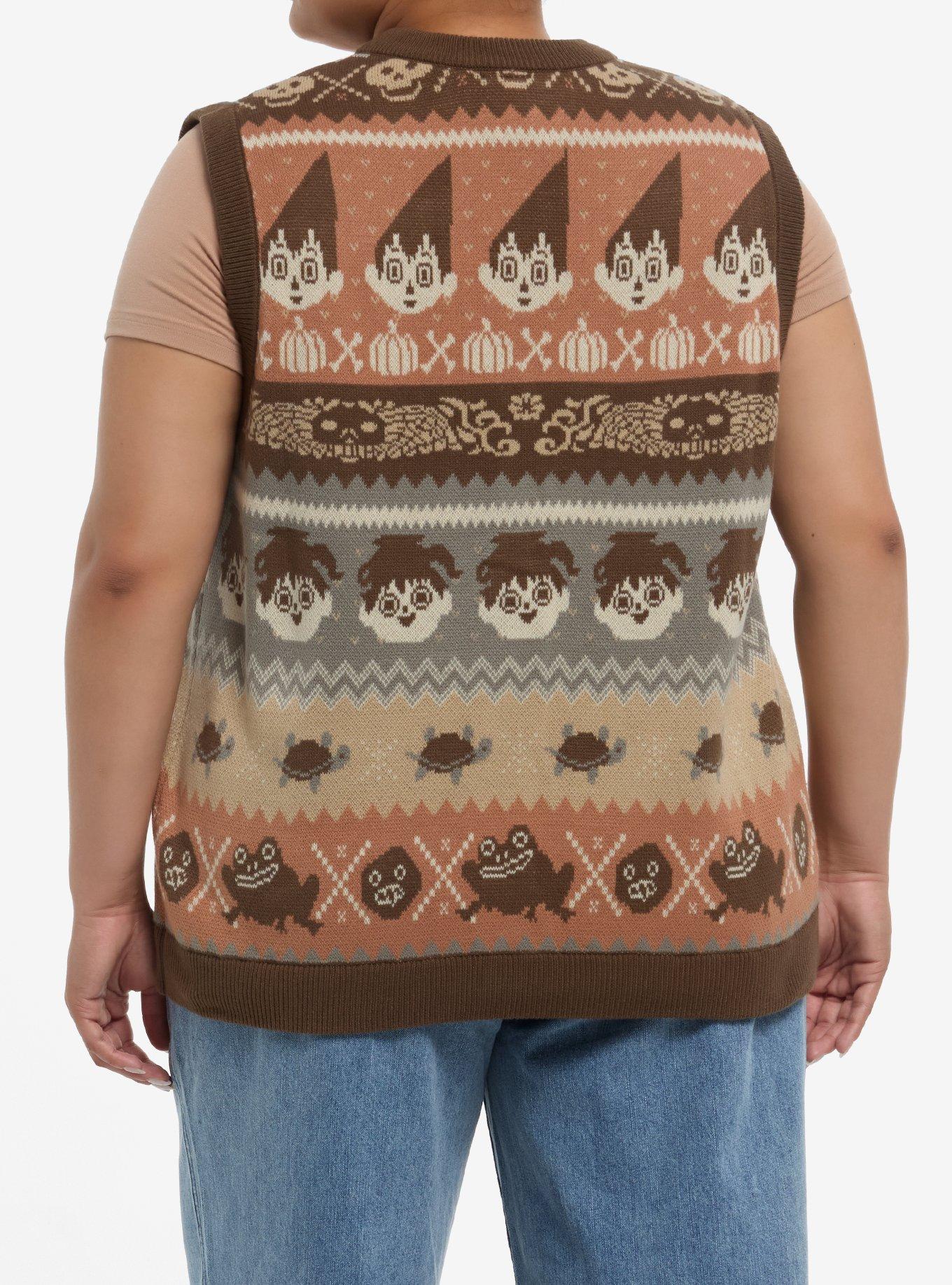 Over The Garden Wall Wirt & Greg Fair Isle Girls Sweater Vest Plus Size, MULTI, alternate