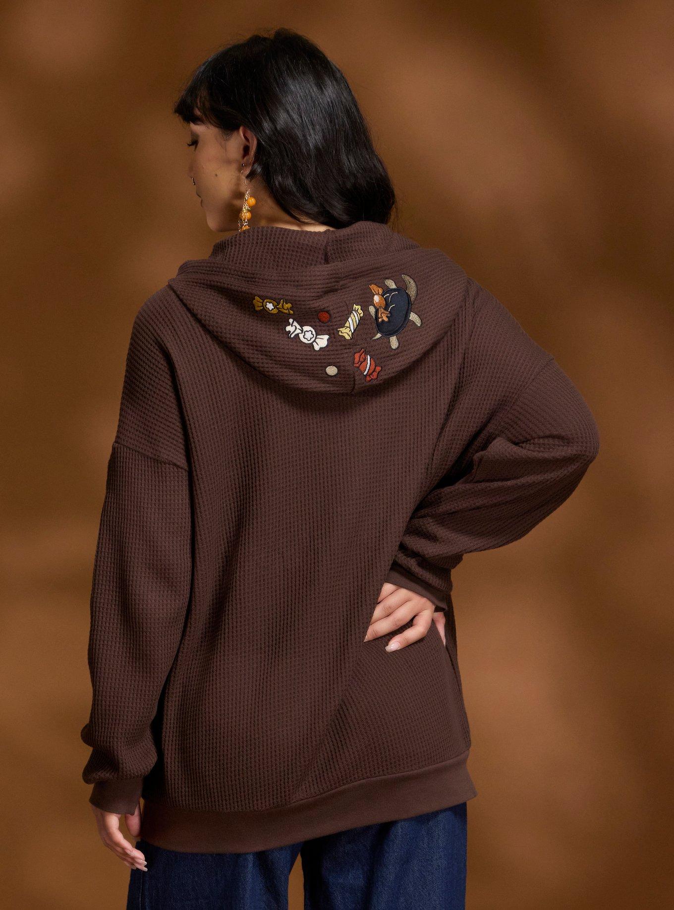 Over The Garden Wall Icons Girls Oversized Thermal Hoodie, MULTI, alternate