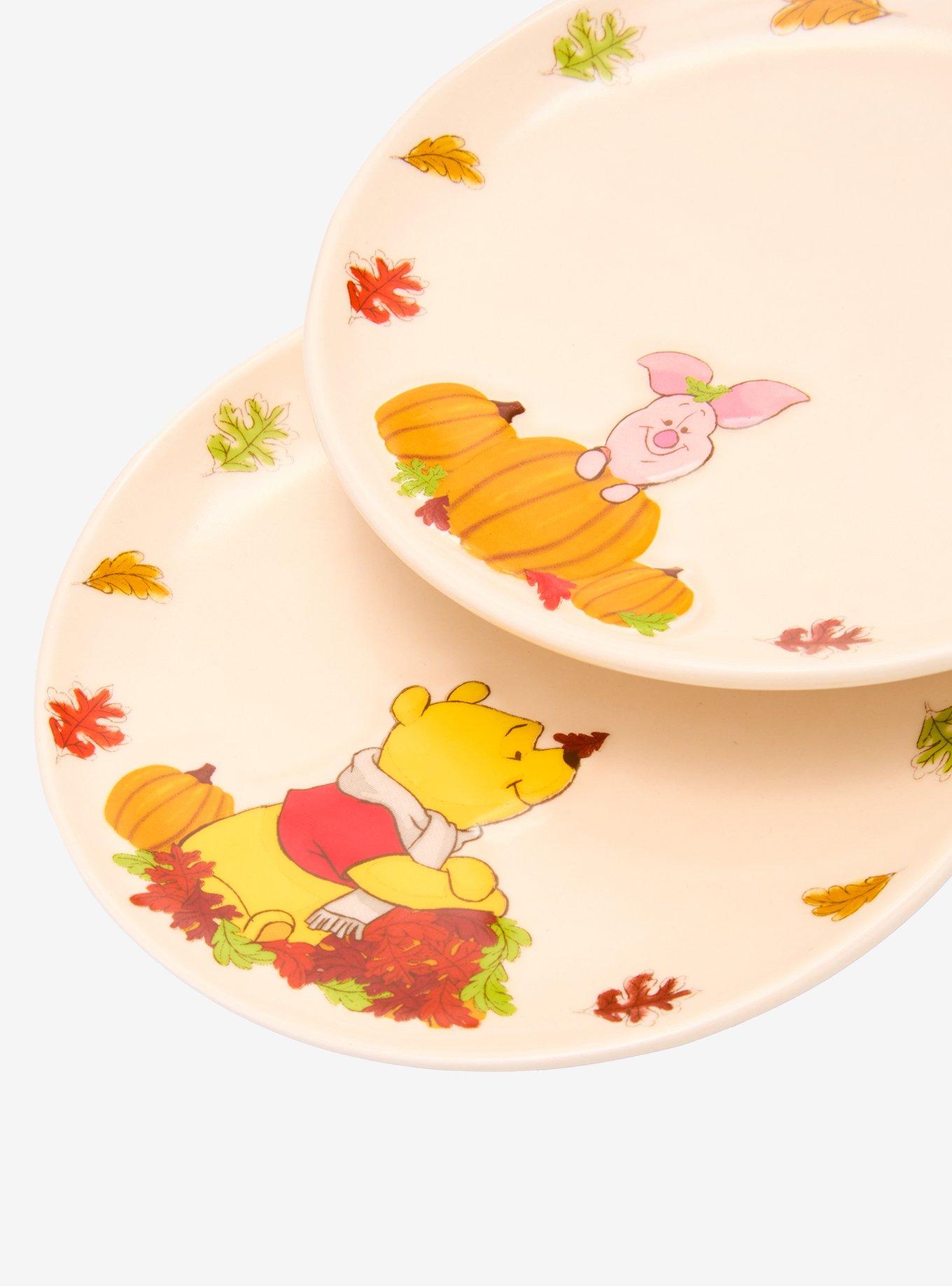 Disney Winnie the Pooh Fall Piglet & Pooh Bear Snack Plate Set - BoxLunch Exclusive, , hi-res