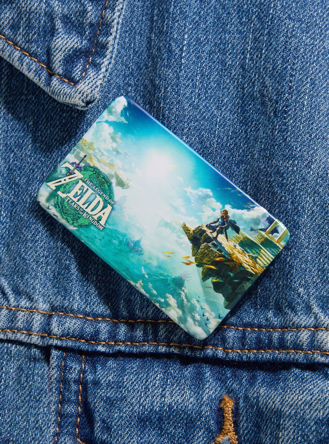 Nintendo The Legend of Zelda: Tears of the Kingdom Cover Art Rectangle Button Pin, , hi-res