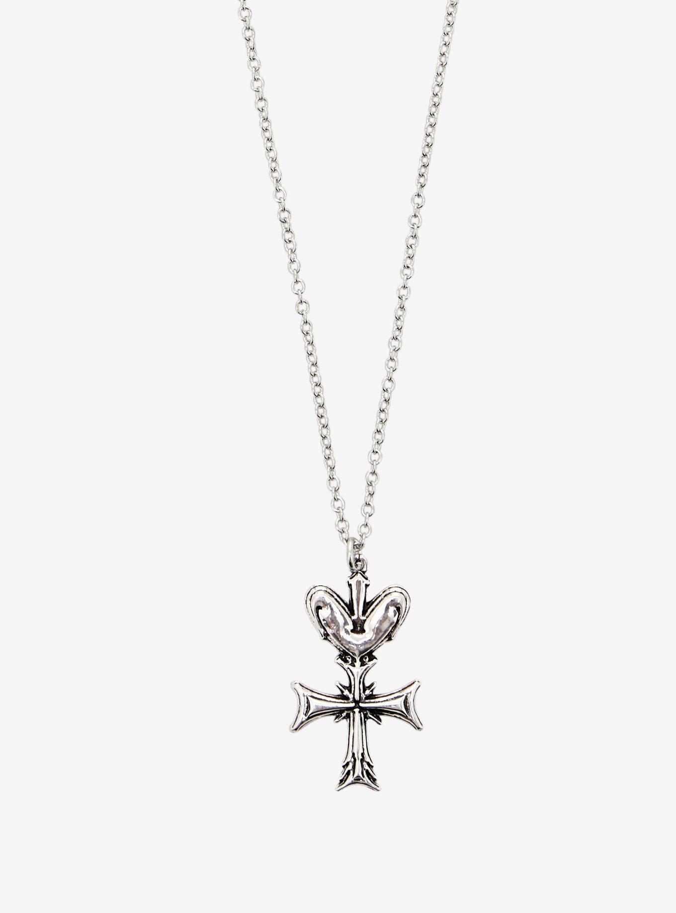 Buffy The Vampire Slayer Heart Cross Replica Necklace, , alternate