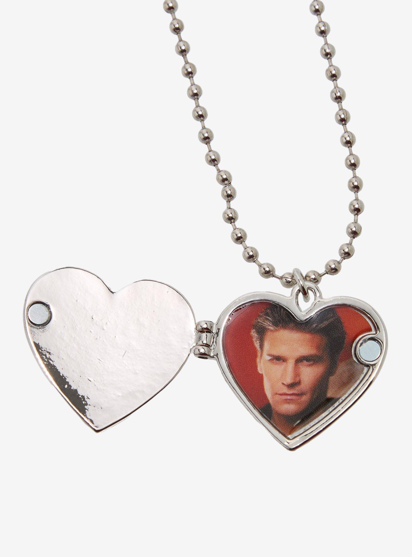 Buffy The Vampire Slayer Angel & Spike Locket Best Friend Necklace Set, , alternate