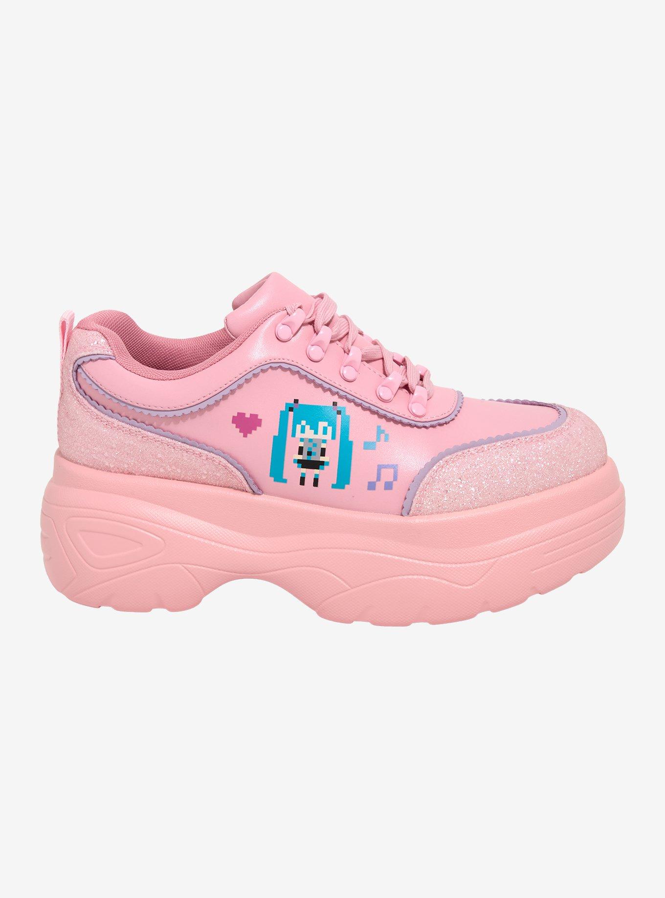 Koi X Hatsune Miku Pink Pixel Chunky Sneakers, , hi-res