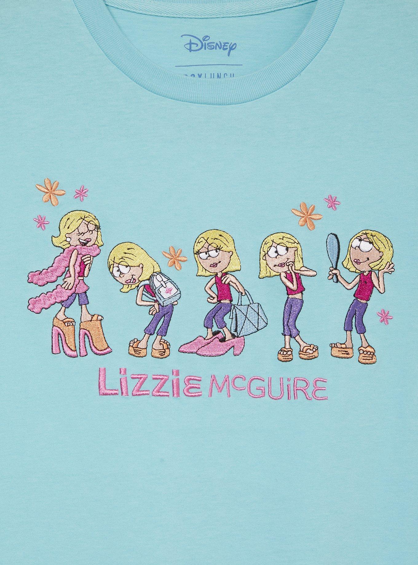 Disney Lizzie McGuire Embroidered Cartoon Women's T-Shirt - BoxLunch Exclusive, , hi-res