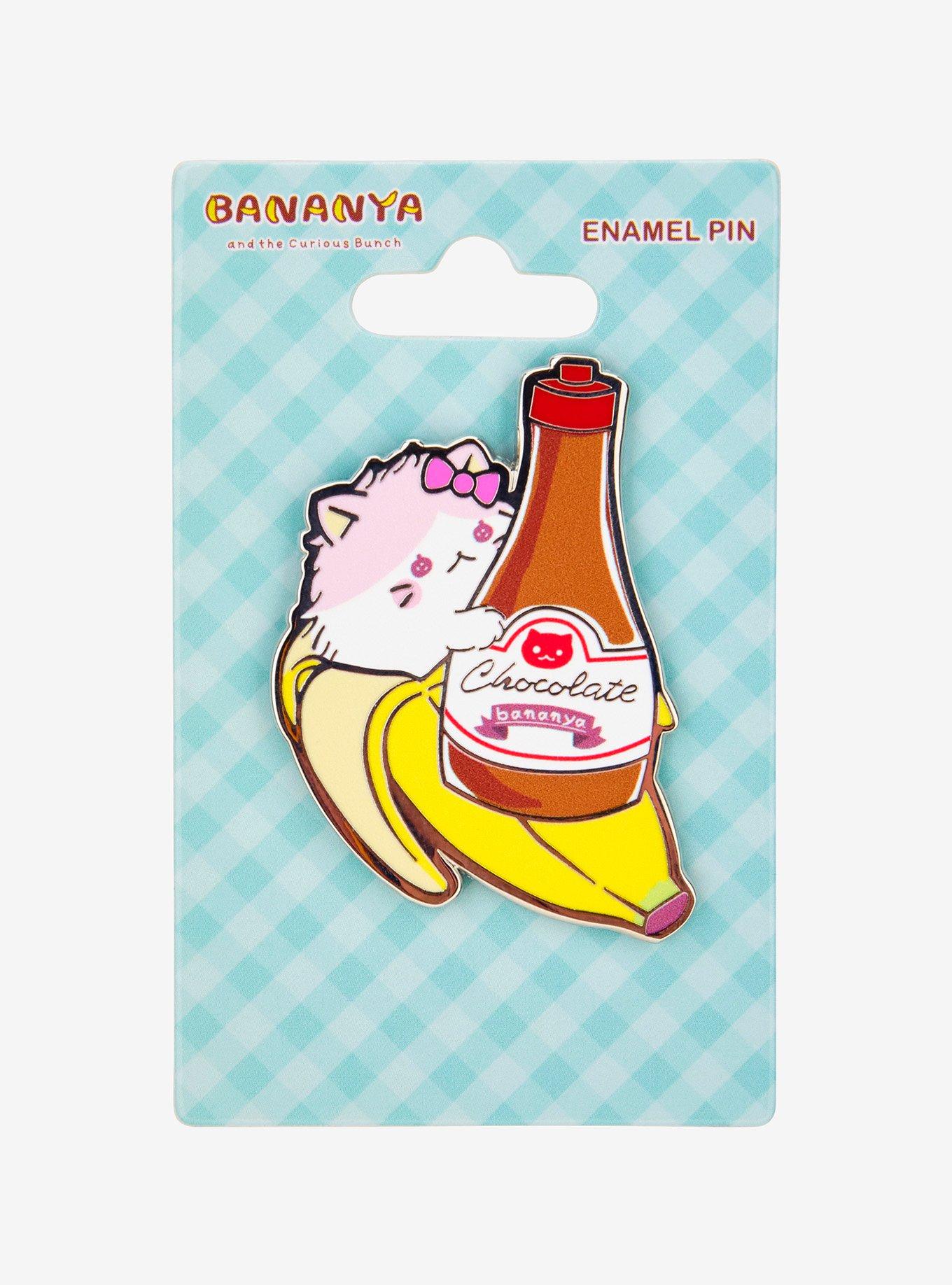 Bananya Chocolate Bananyako Enamel Pin - BoxLunch Exclusive, , hi-res