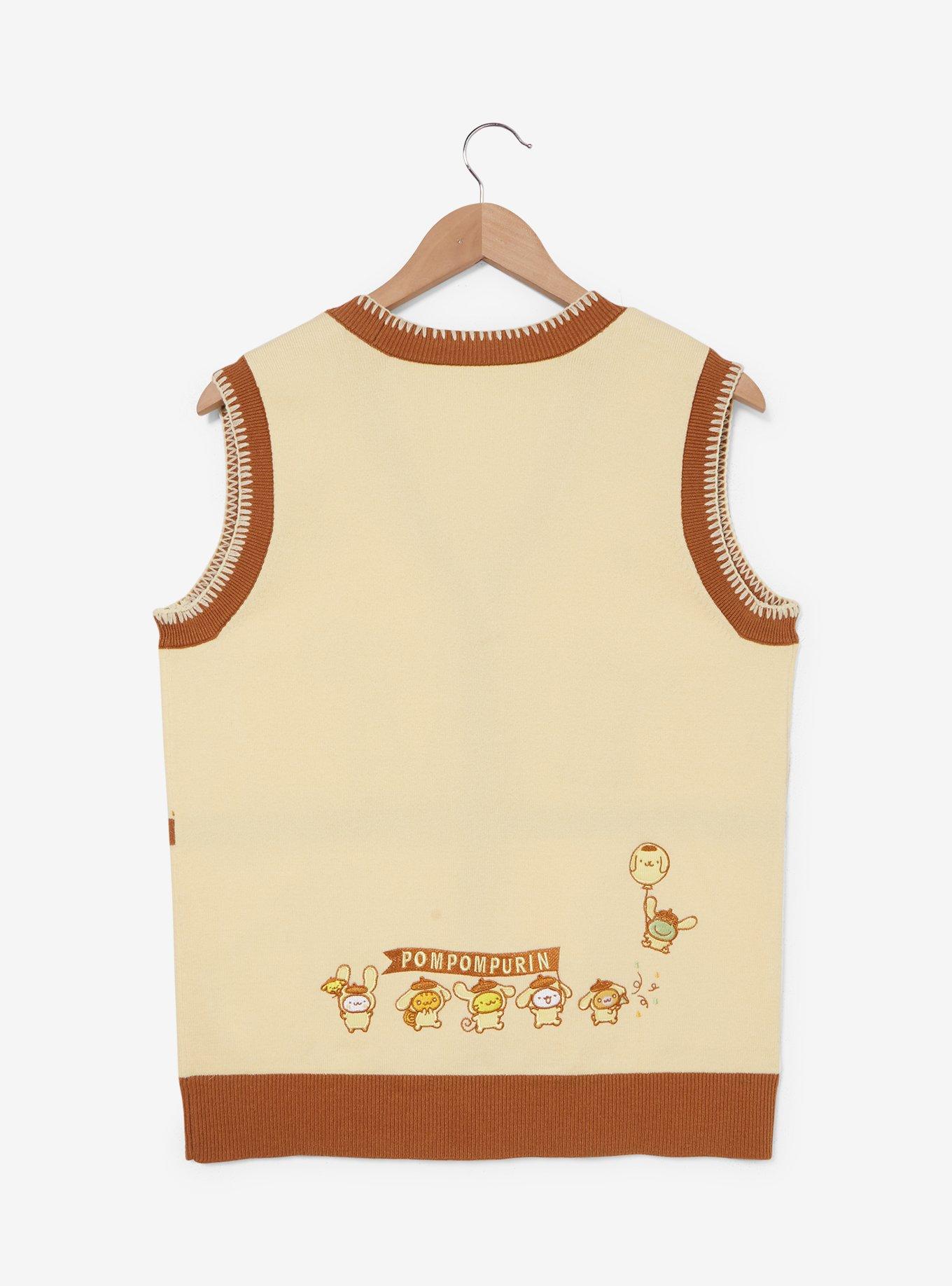 Sanrio Pompompurin Party Women's Sweater Vest - BoxLunch Exclusive, , hi-res