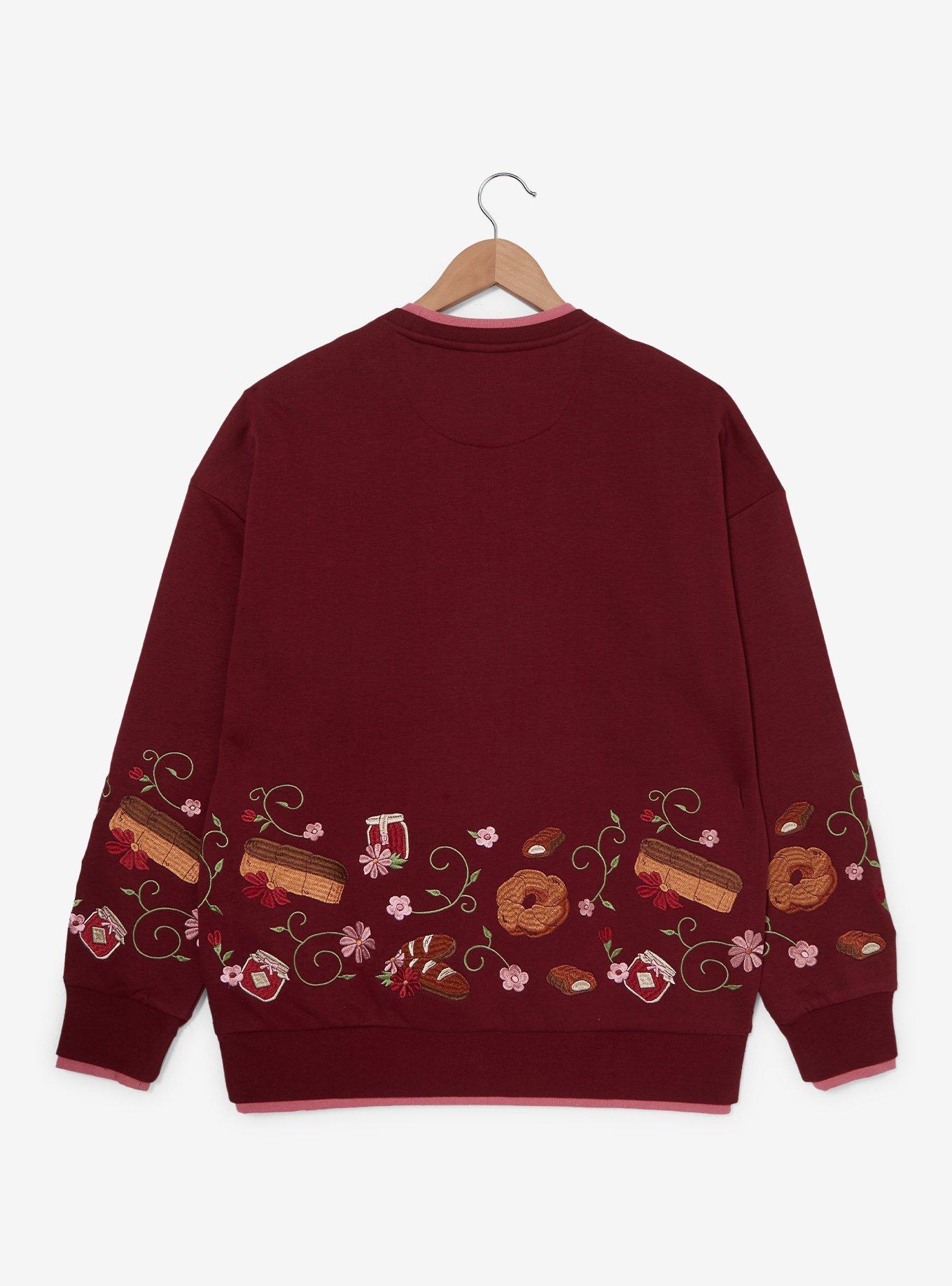 Her Universe Studio Ghibli® Kiki's Delivery Service Bakery Floral Embroidered Crewneck - BoxLunch Exclusive