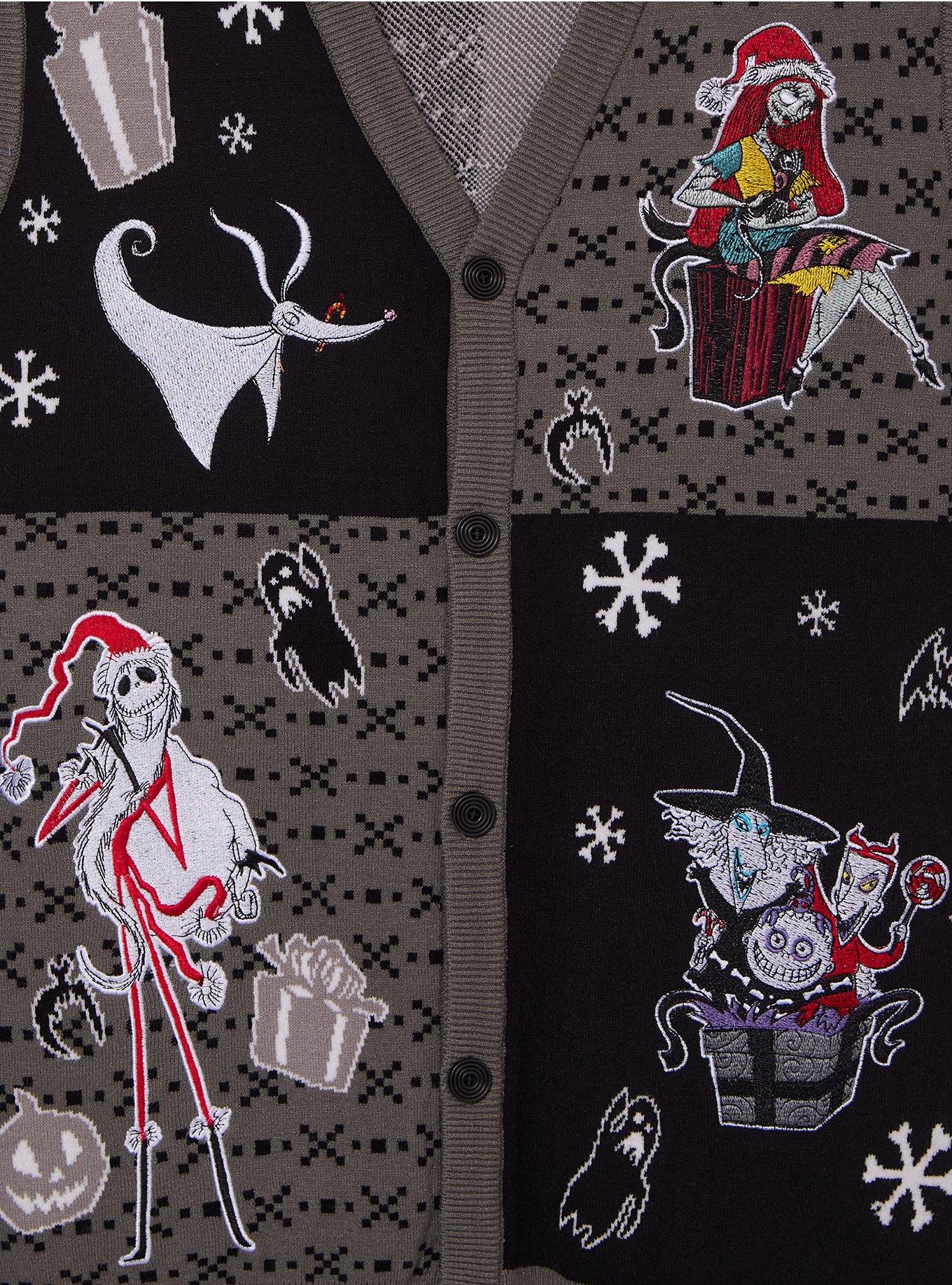 Disney The Nightmare Before Christmas Holiday Icons Sweater Vest - BoxLunch Exclusive, MULTI, alternate