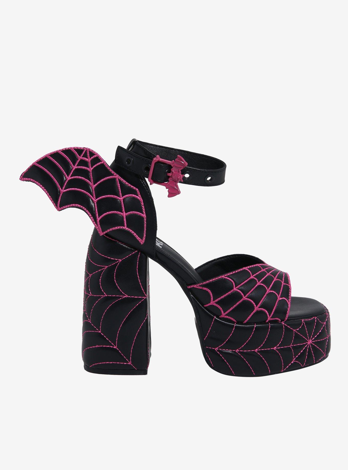 Koi X Monster High Draculaura Winged Chunky Heels, MULTI, alternate