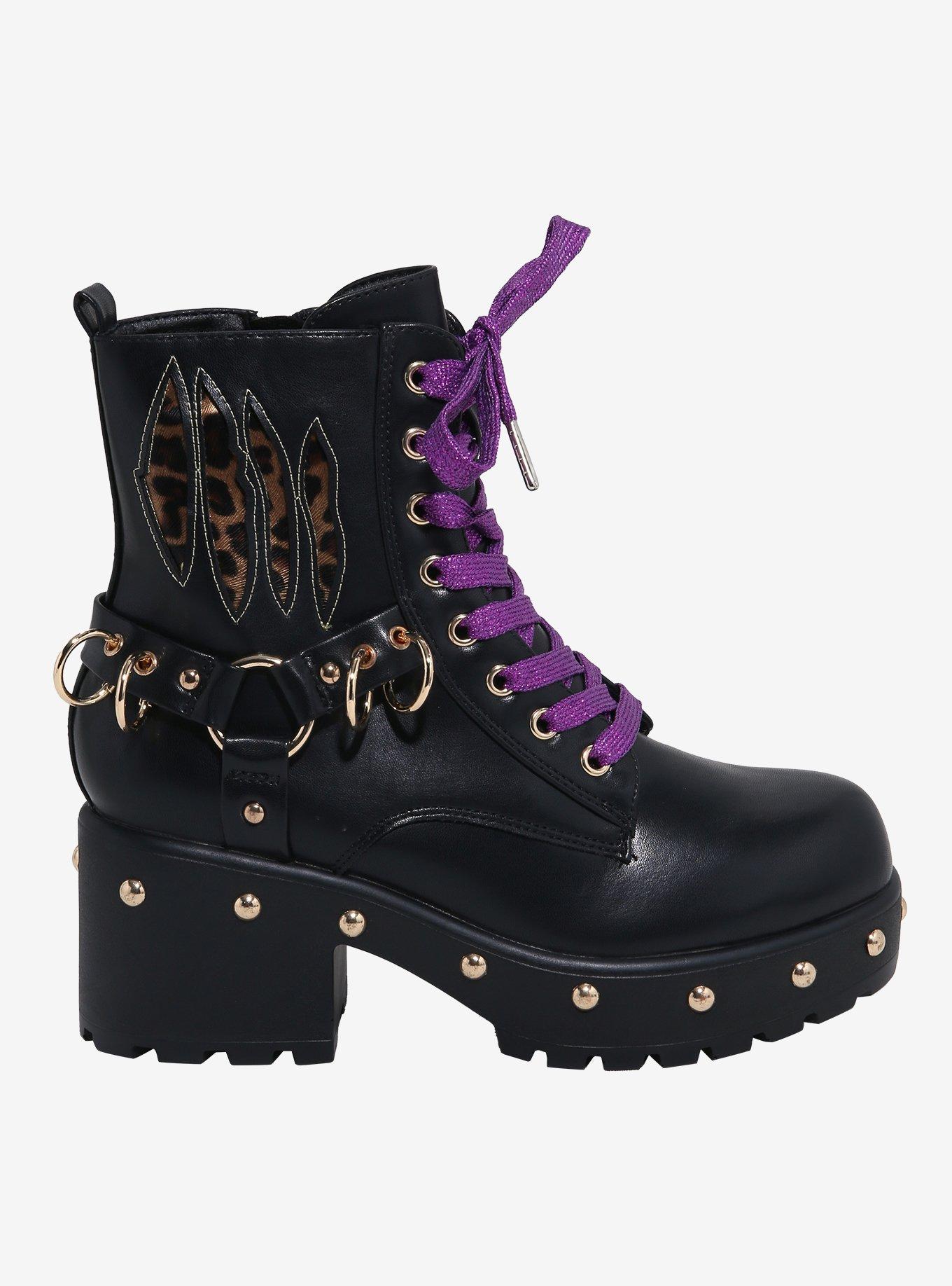 Koi X Monster High Clawdeen Combat Boots, MULTI, alternate