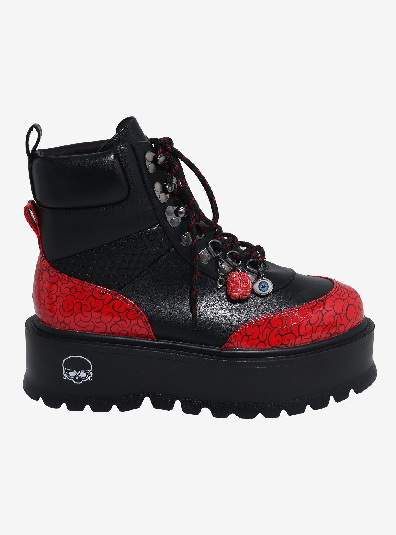 Koi X Monster High Ghoulia Combat Boots, MULTI, alternate