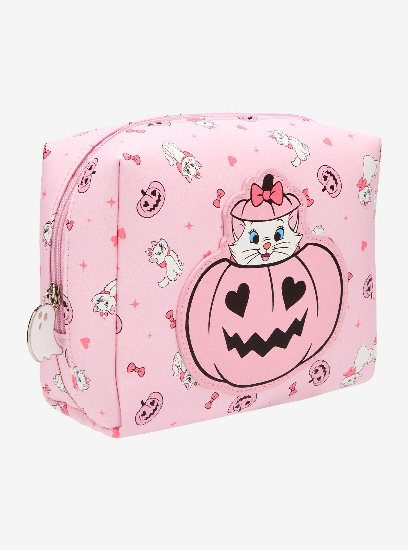Disney The Aristocats Marie Jack-o-Lantern Pink Cosmetic Bag