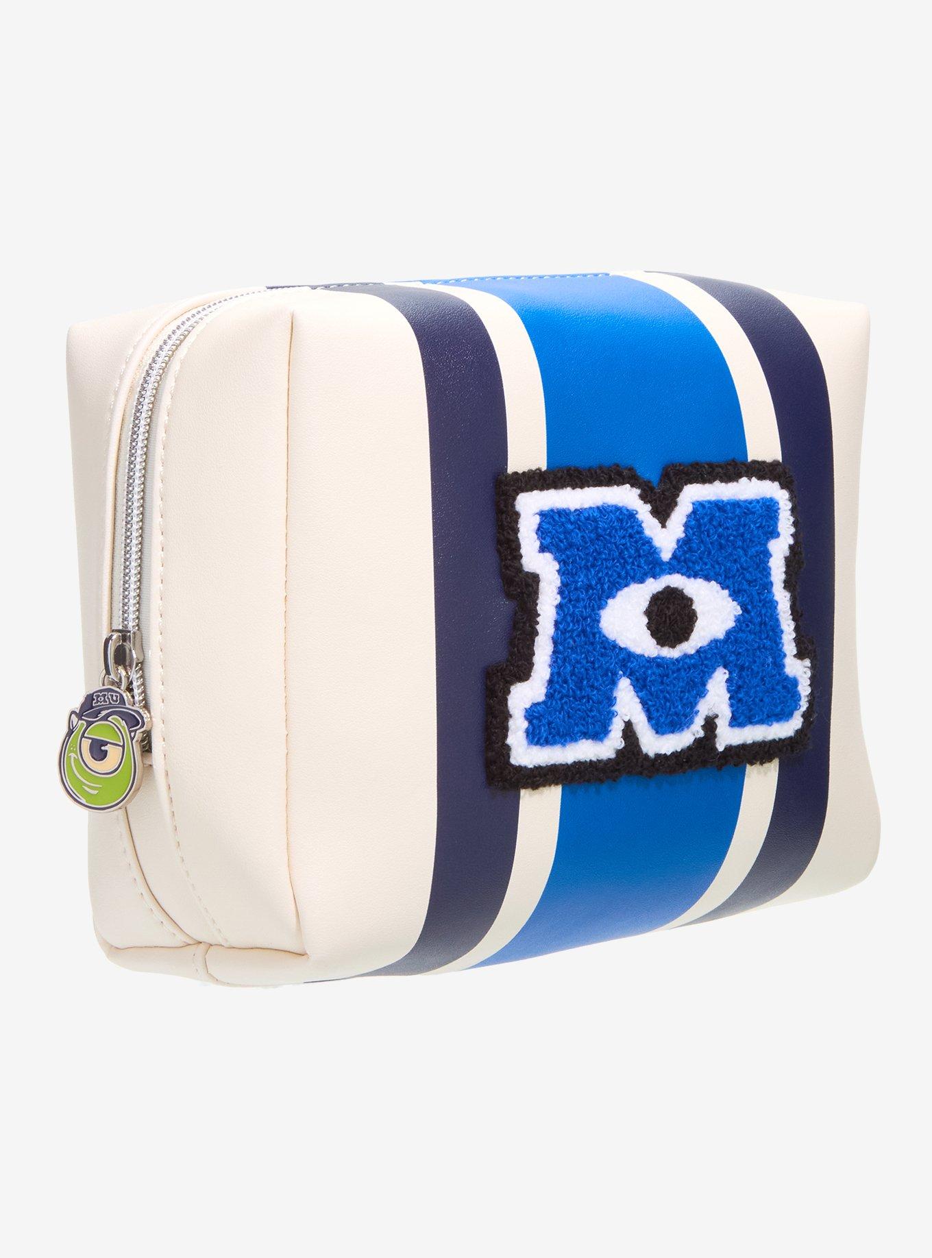 Disney Pixar Monsters University Chennile Logo Cosmetic Bag - BoxLunch Exclusive, , hi-res
