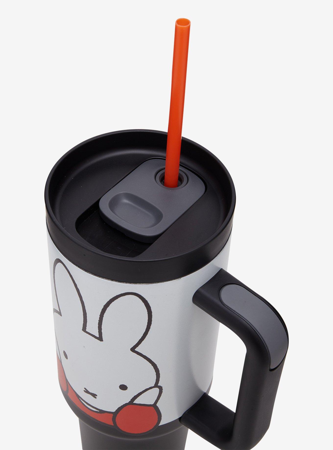 Miffy Face Straw Tumbler With Handle