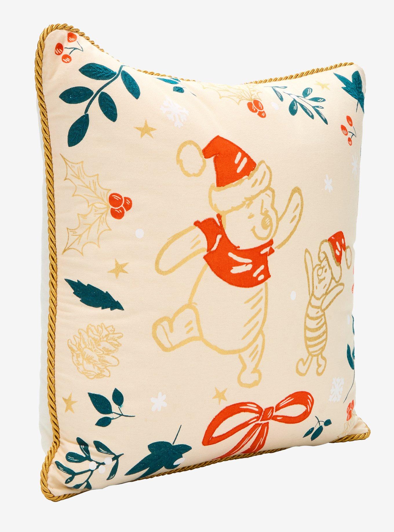 Disney Winnie the Pooh Piglet & Pooh Bear Holiday Pillow - BoxLunch Exclusive, , hi-res