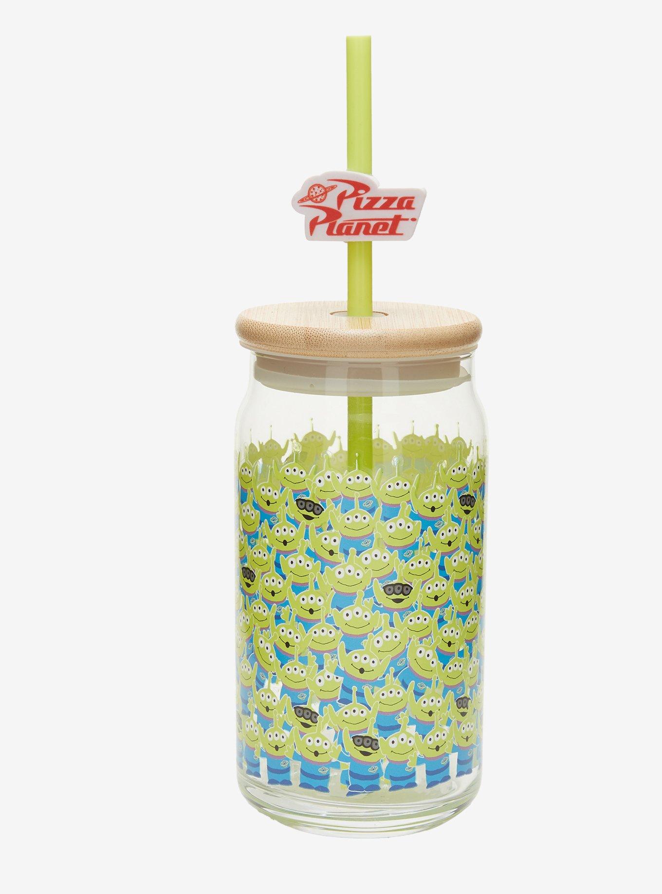 Disney Pixar Toy Story Aliens Pizza Planet Glass Cup &mdash; BoxLunch Exclusive, , hi-res