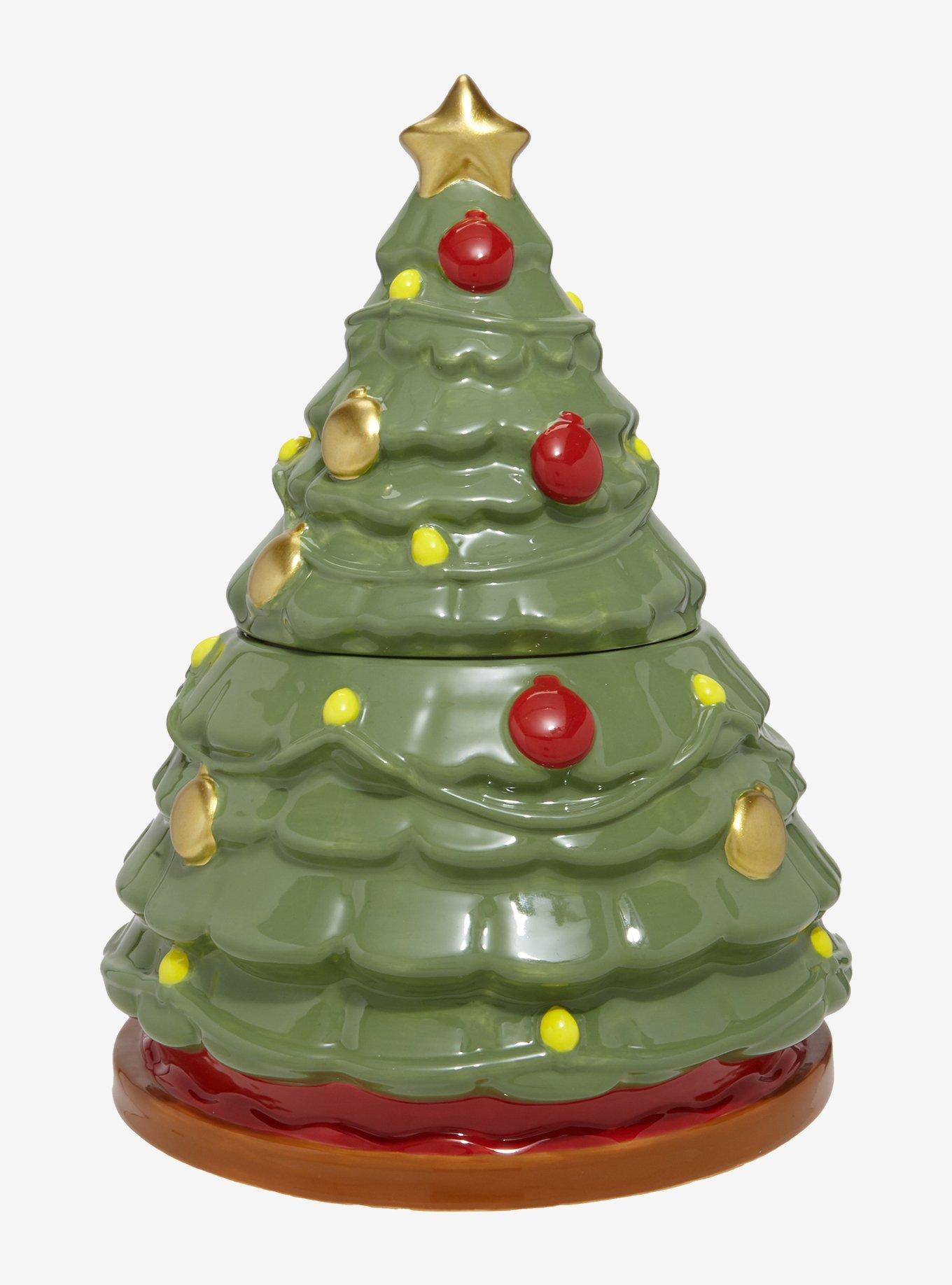 Disney Winnie The Pooh Christmas Tree Figural Cookie Jar - BoxLunch Exclusive, , hi-res