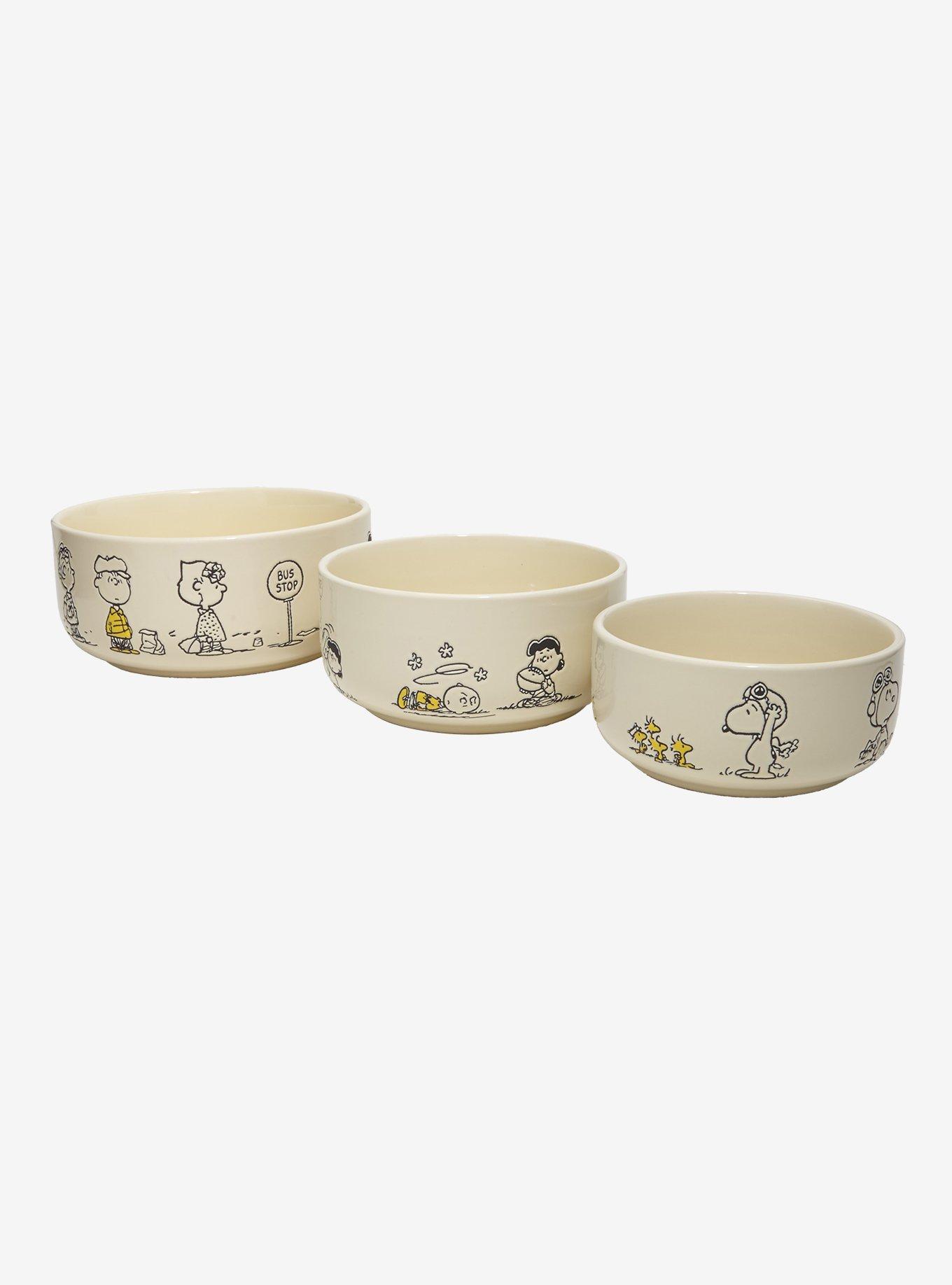 Peanuts Comic Strip Storage Bowl Set With Lids — BoxLunch Exclusive, , hi-res