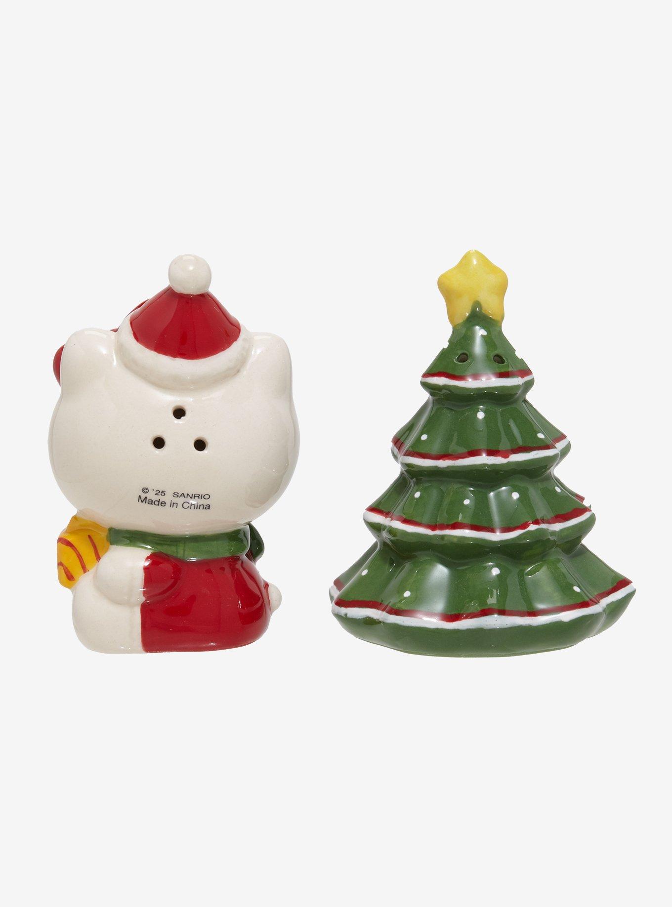 Sanrio Hello Kitty & Christmas Tree Salt & Pepper Shaker Set, , hi-res