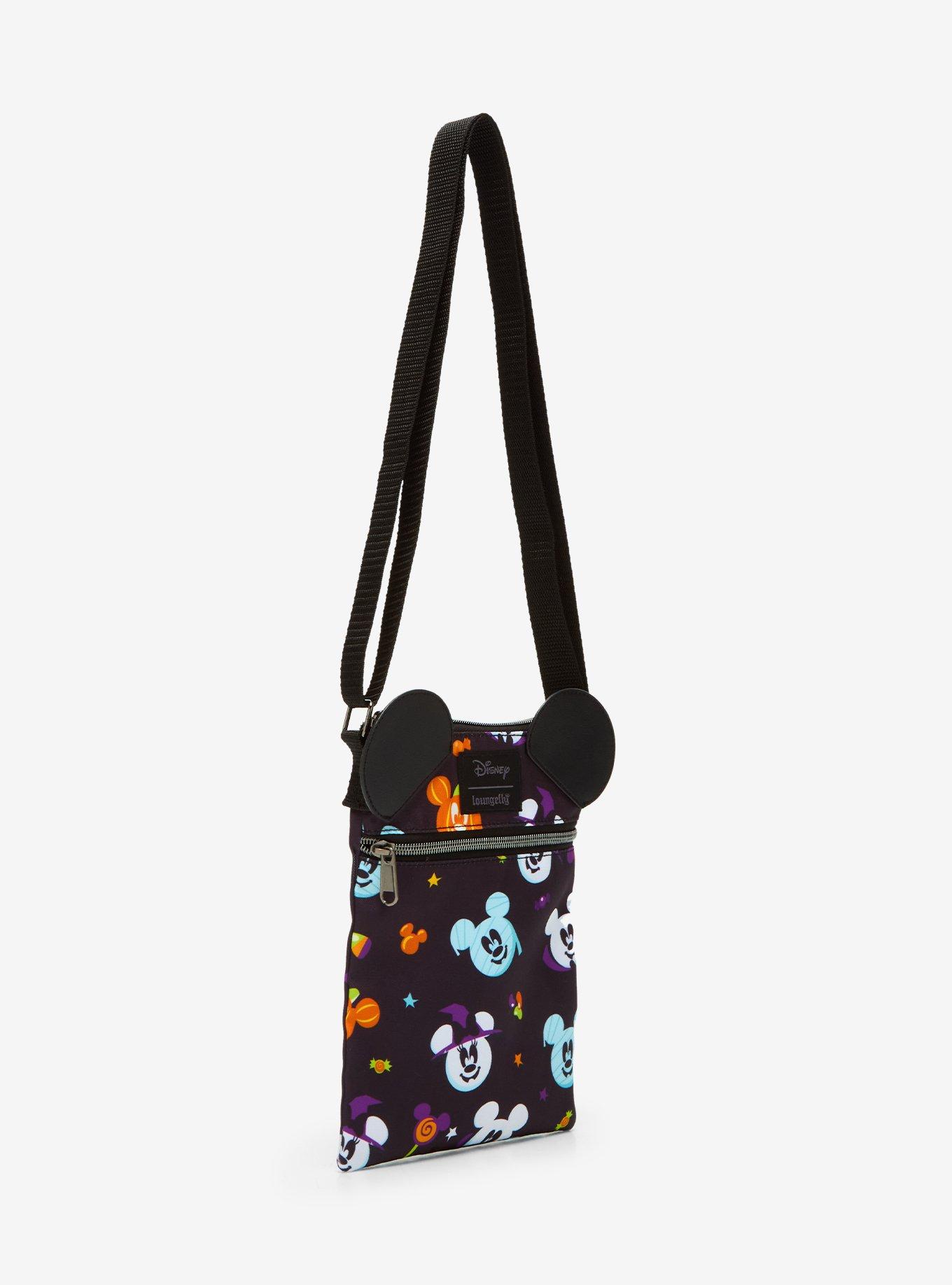Loungefly Disney Mickey Mouse & Minnie Mouse Halloween Passport Crossbody Bag, , hi-res