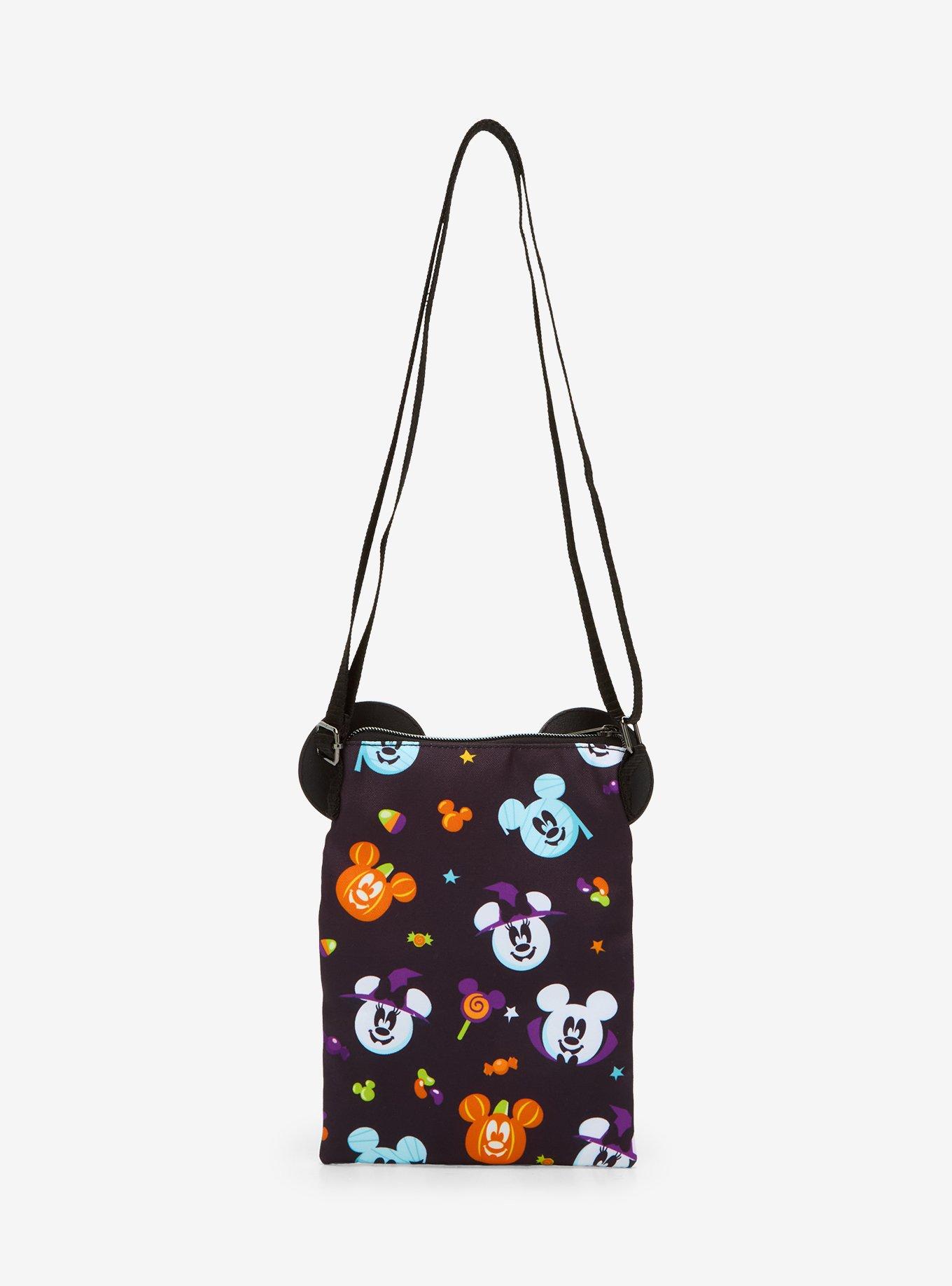 Loungefly Disney Mickey Mouse & Minnie Mouse Halloween Passport Crossbody Bag, , alternate