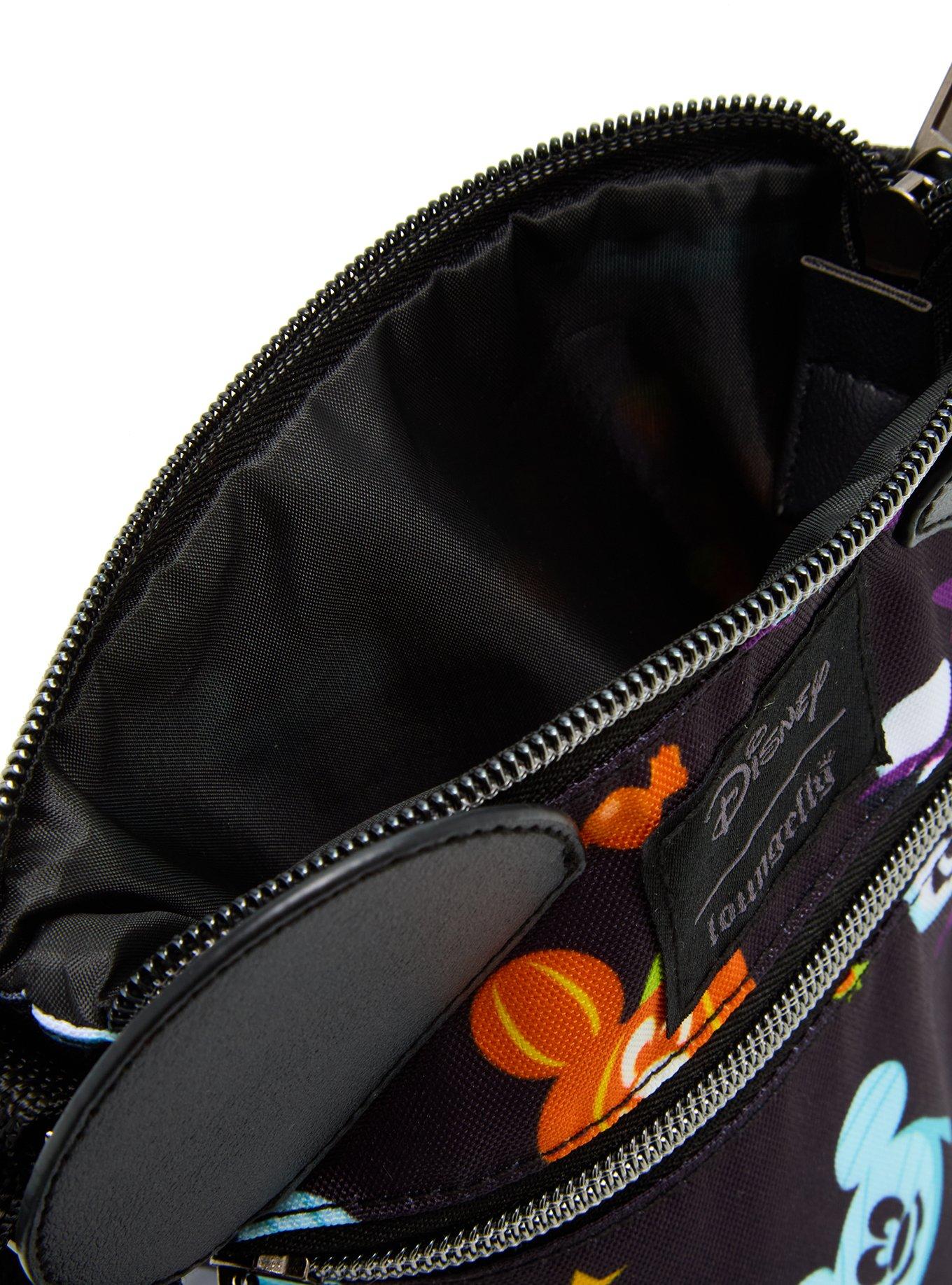 Loungefly Disney Mickey Mouse & Minnie Mouse Halloween Passport Crossbody Bag, , alternate
