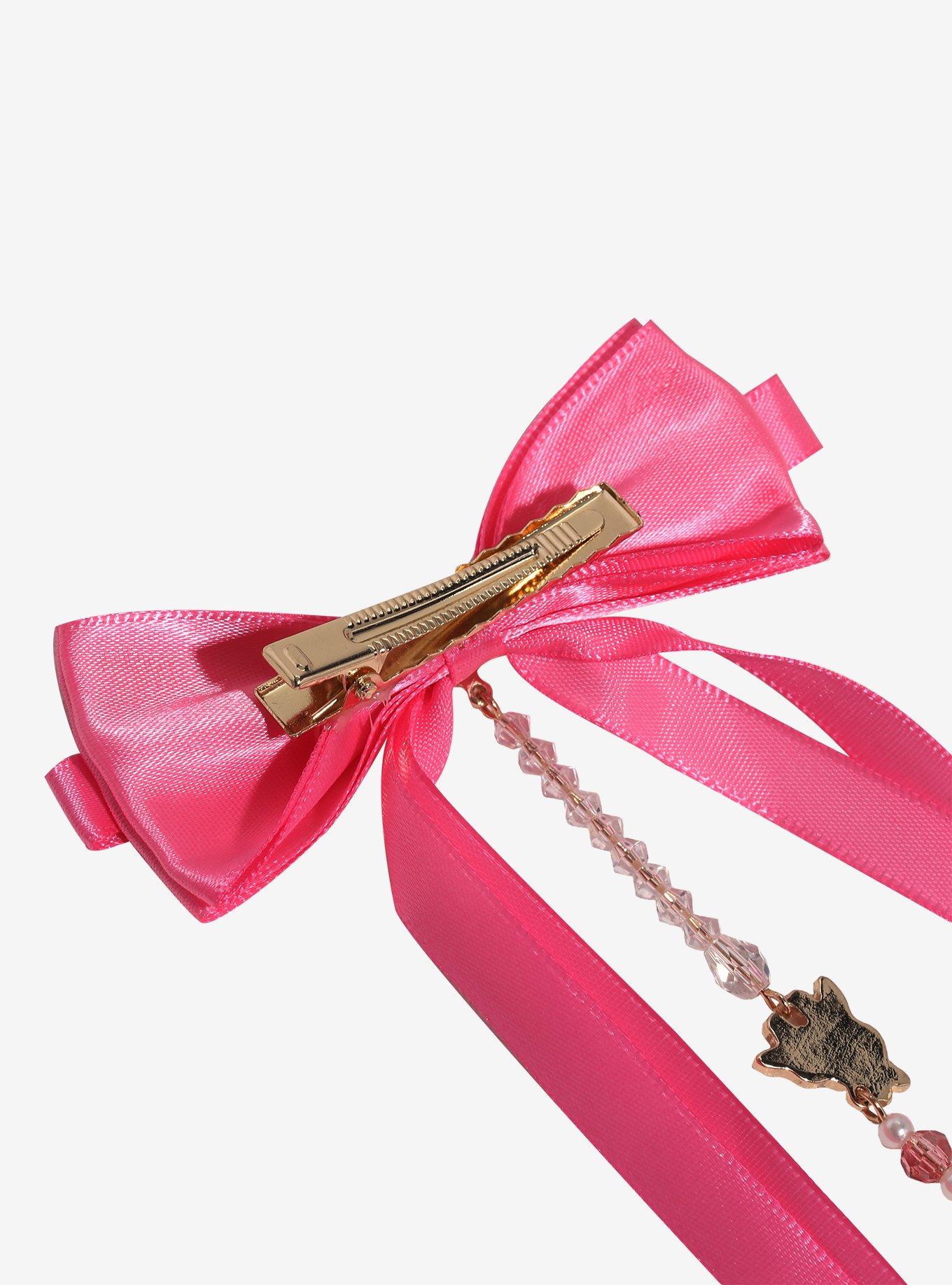 Sailor Moon Ribbon Bow Charm Hair Clips - BoxLunch Exclusive, , alternate