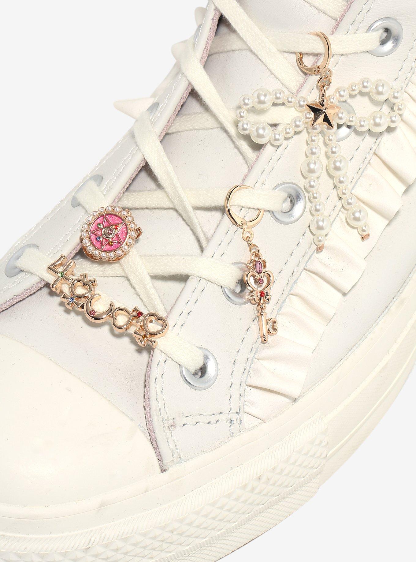 Sailor Moon Pearly Bow Shoe Charms, , alternate