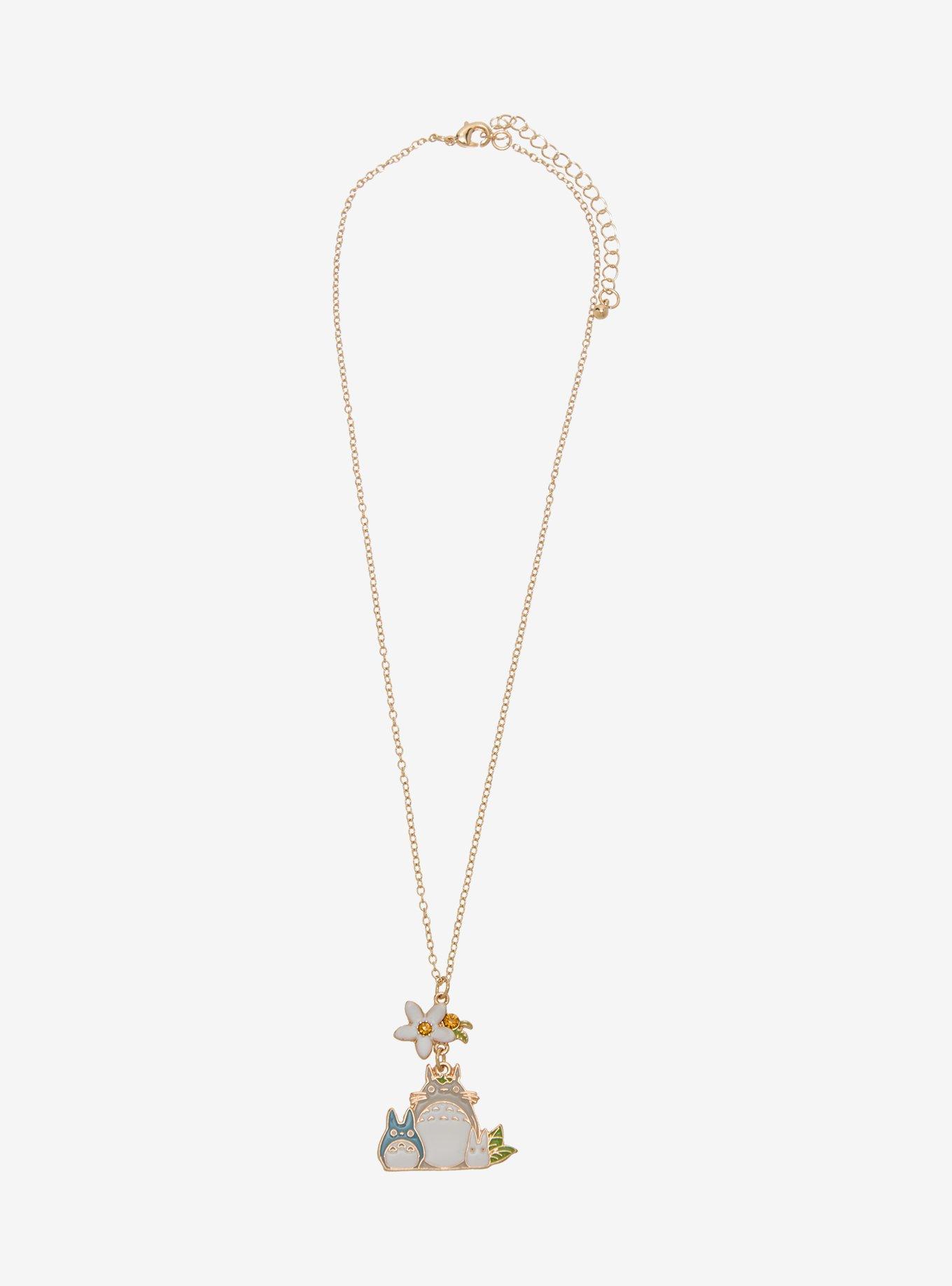 Studio Ghibli® My Neighbor Totoro Floral Totoros Charm Necklace - BoxLunch Exclusive, , hi-res