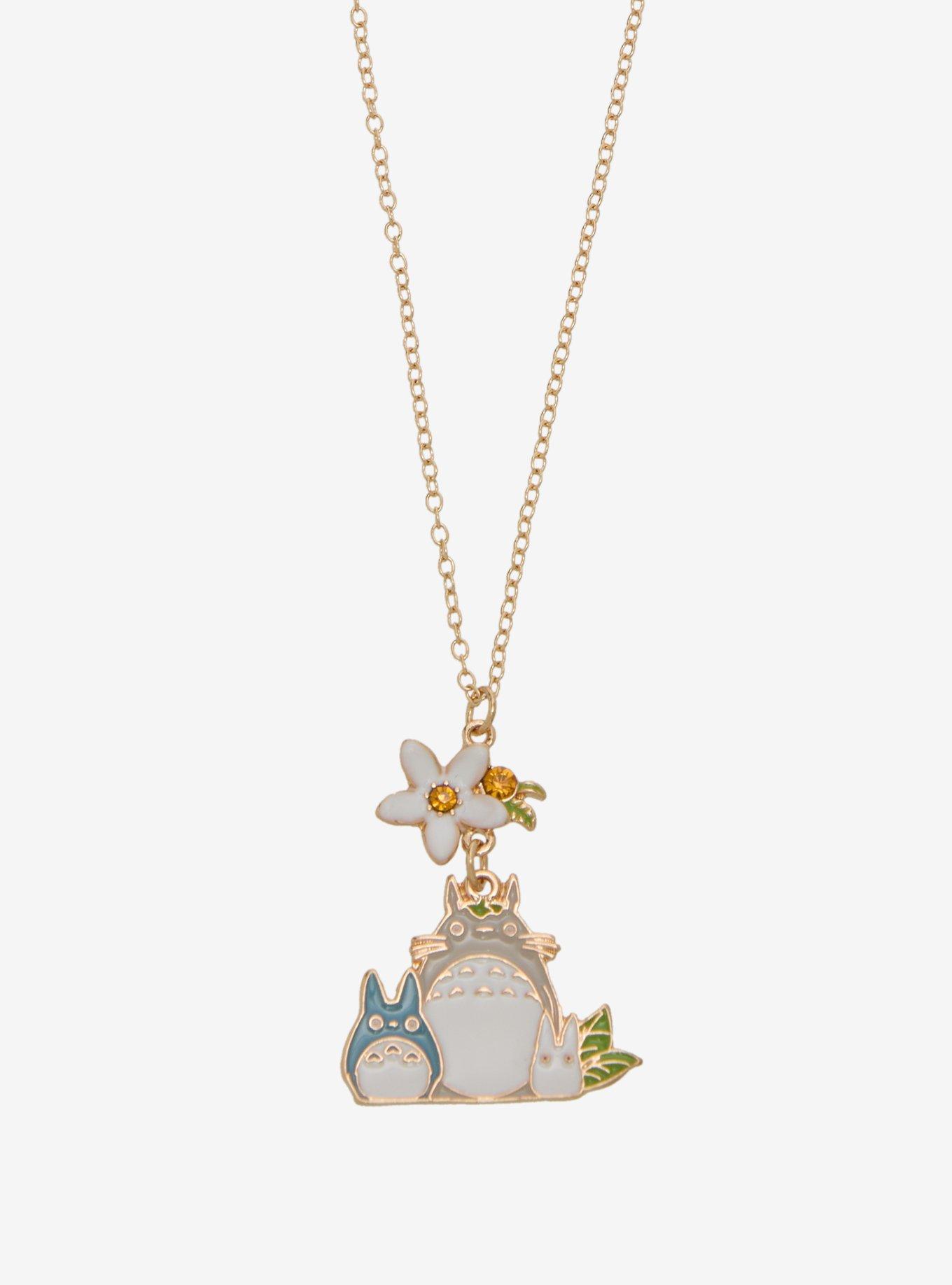 Studio Ghibli&reg; My Neighbor Totoro Floral Totoros Charm Necklace - BoxLunch Exclusive, , alternate