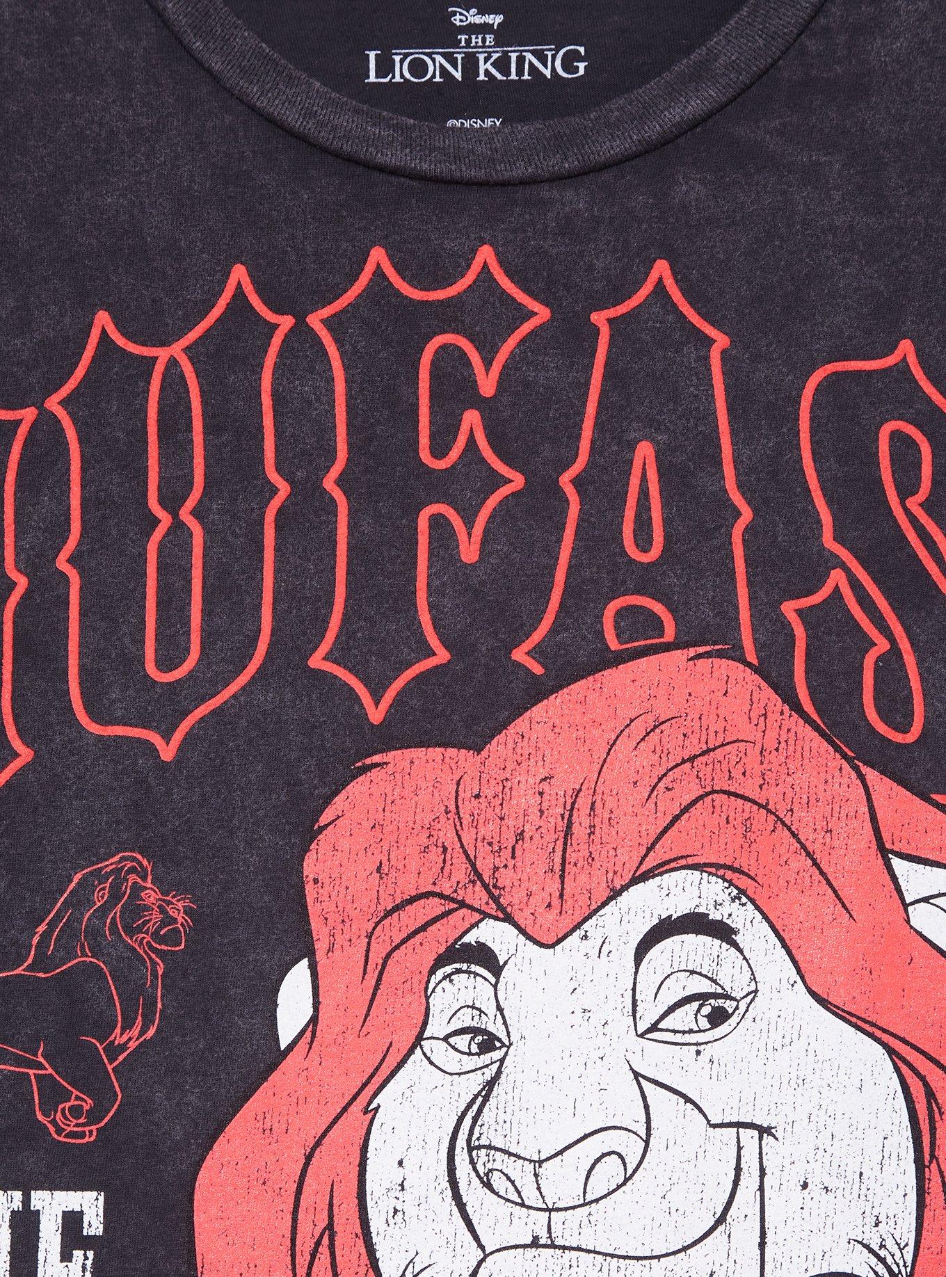 Disney The Lion King Mufasa Tonal Portrait T-Shirt - BoxLunch Exclusive, BLACK, alternate