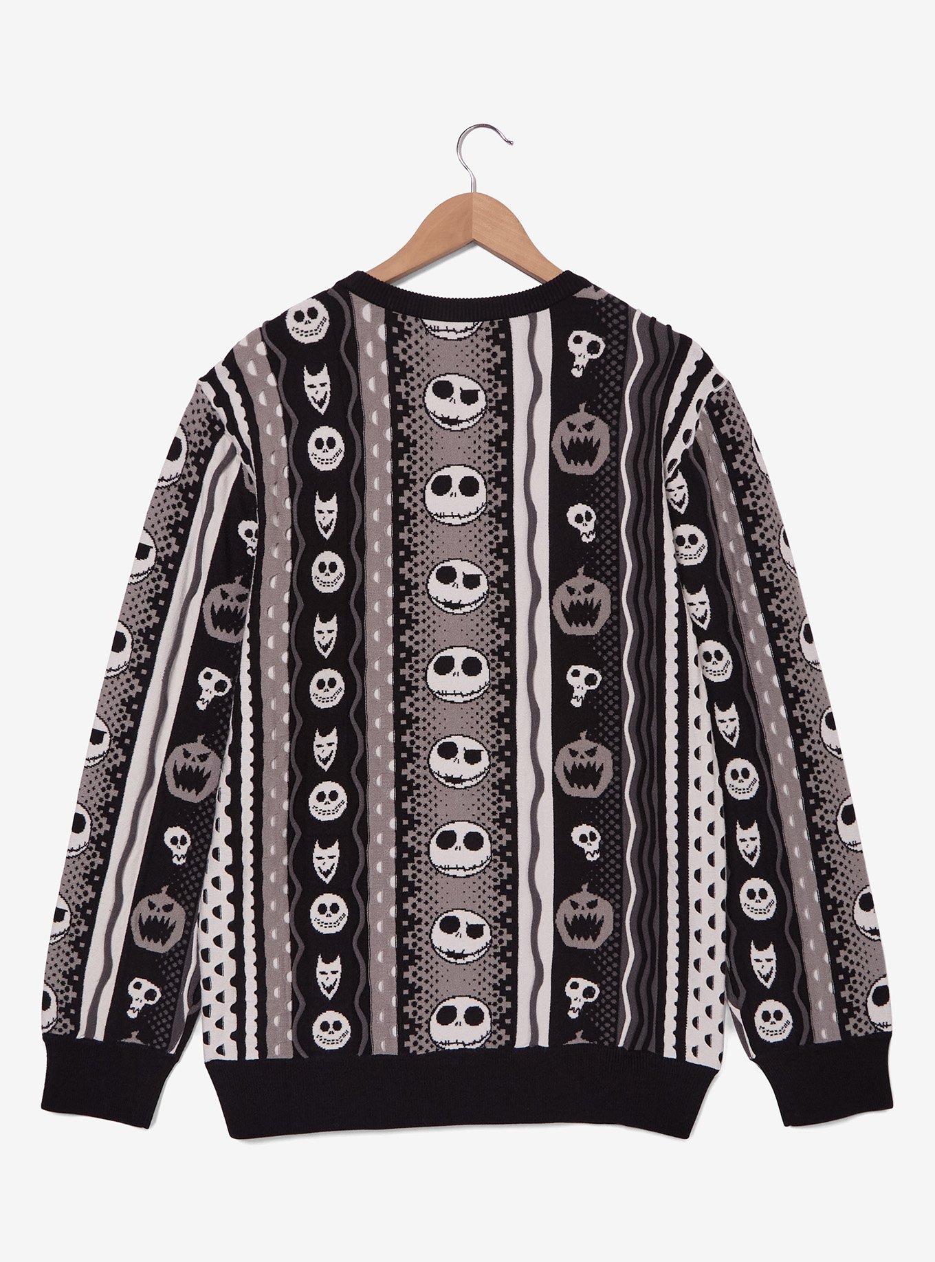Disney Nightmare Before Christmas Jack Skellington Textured Knit Sweater - BoxLunch Exclusive, , hi-res