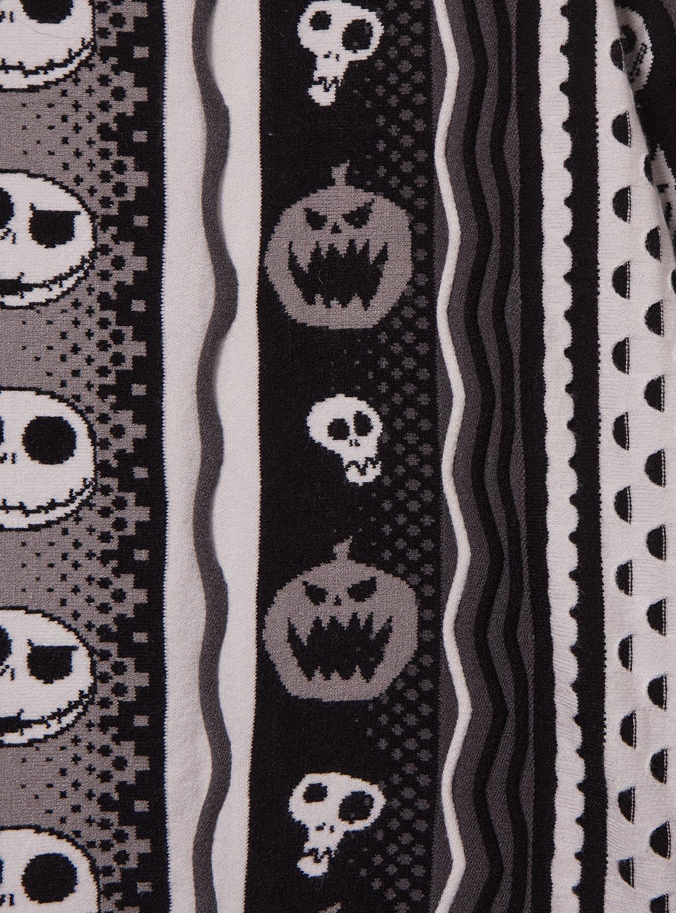 Disney Nightmare Before Christmas Jack Skellington Textured Knit Sweater - BoxLunch Exclusive