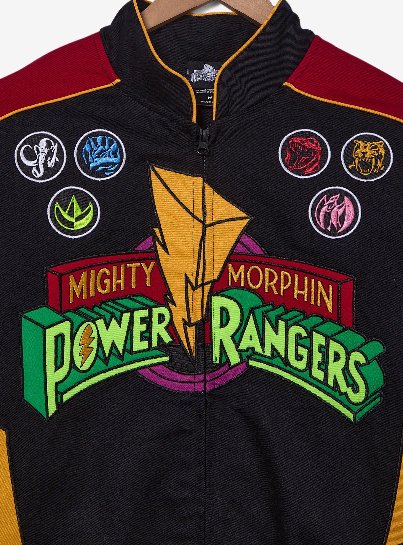 Mighty Morphin Power Rangers Moto Jacket - BoxLunch Exclusive, BLACK, alternate