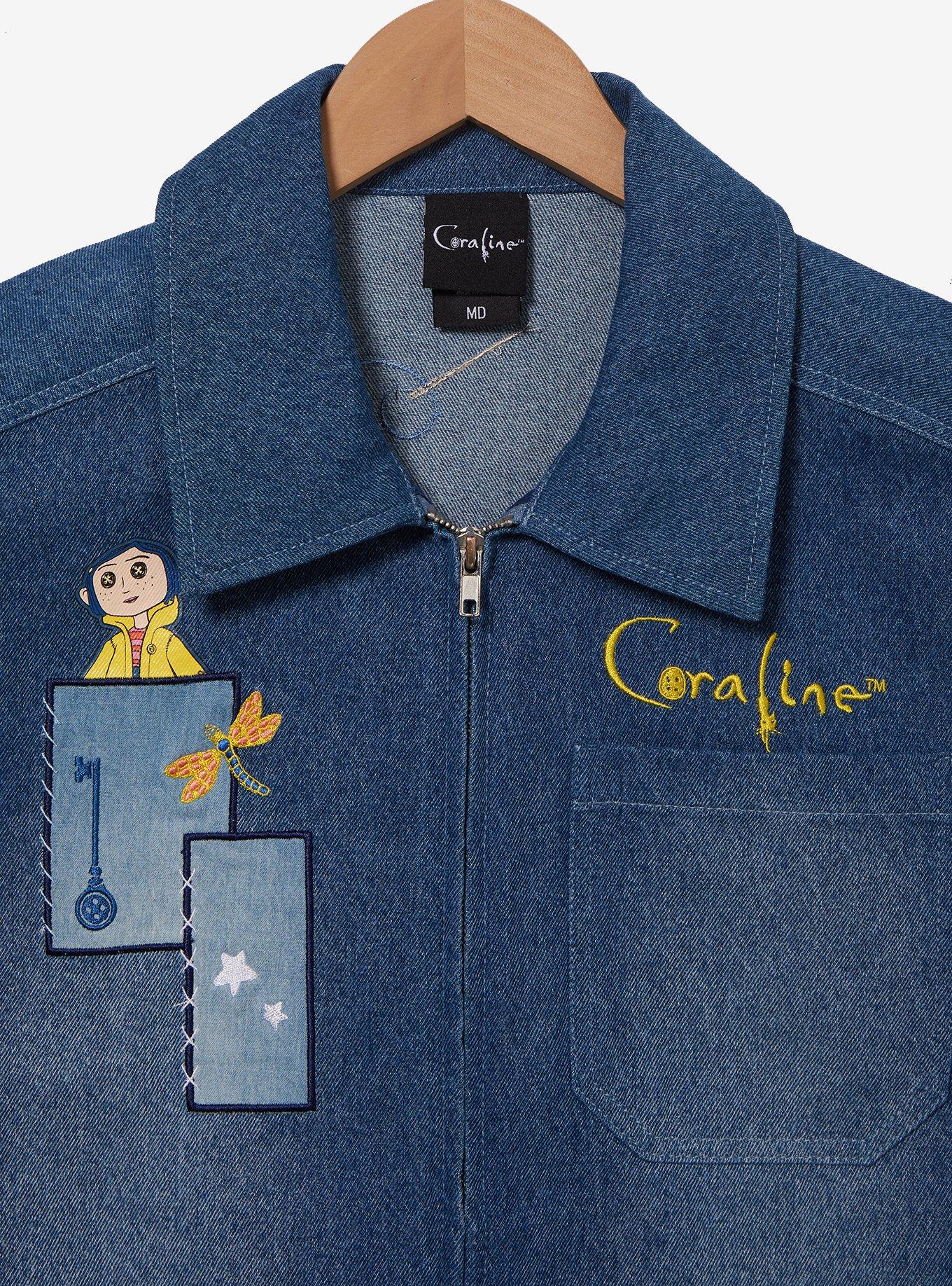 Coraline Icons Patches Women's Denim Jacket - BoxLunch Exclusive