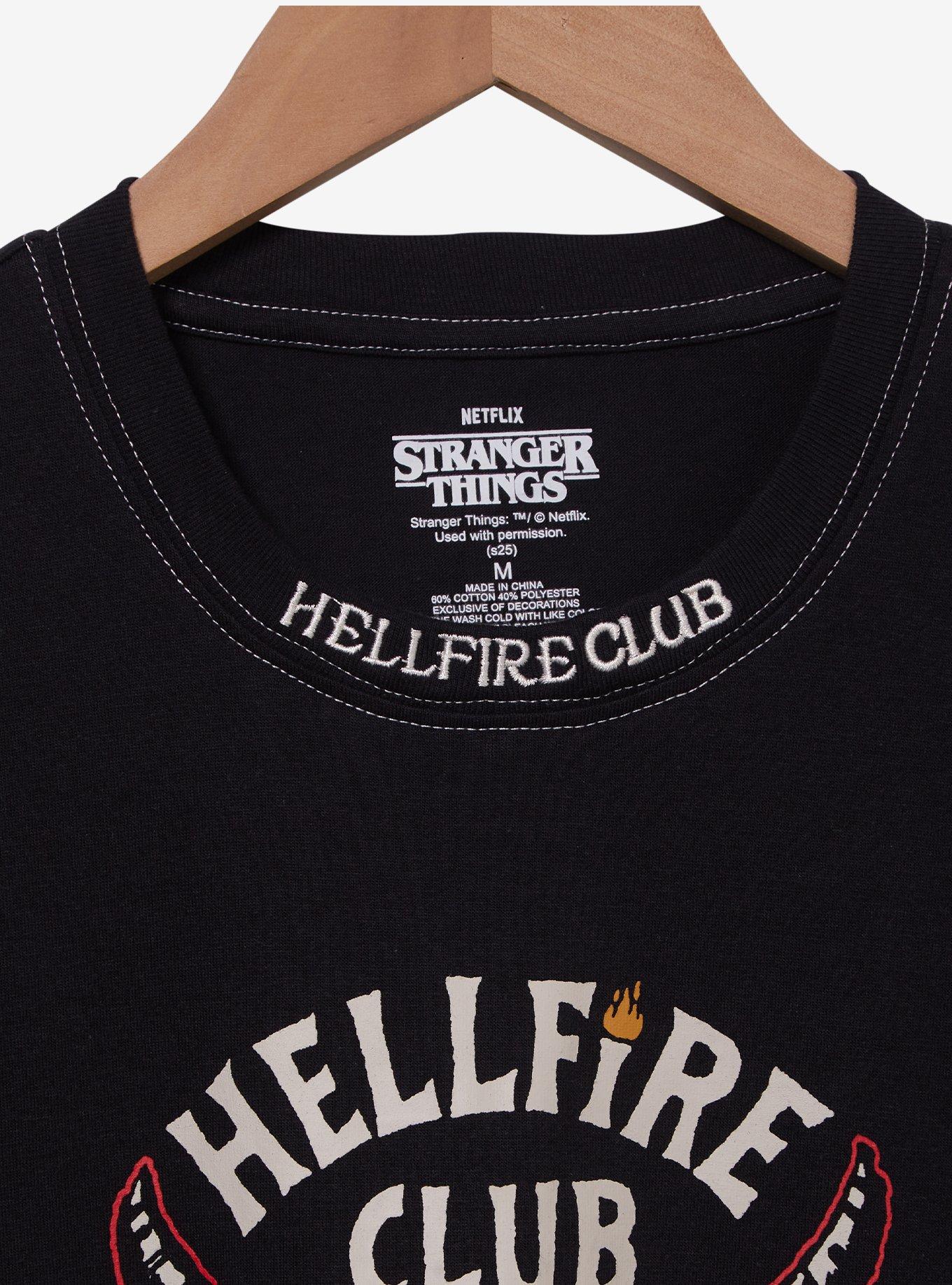 Stranger Things Hellfire Club Logo T-Shirt - BoxLunch Exclusive, BLACK, alternate