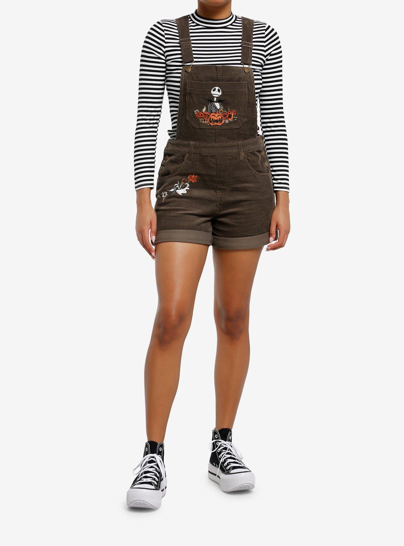 The Nightmare Before Christmas Jack & Zero Corduroy Shortalls, , hi-res