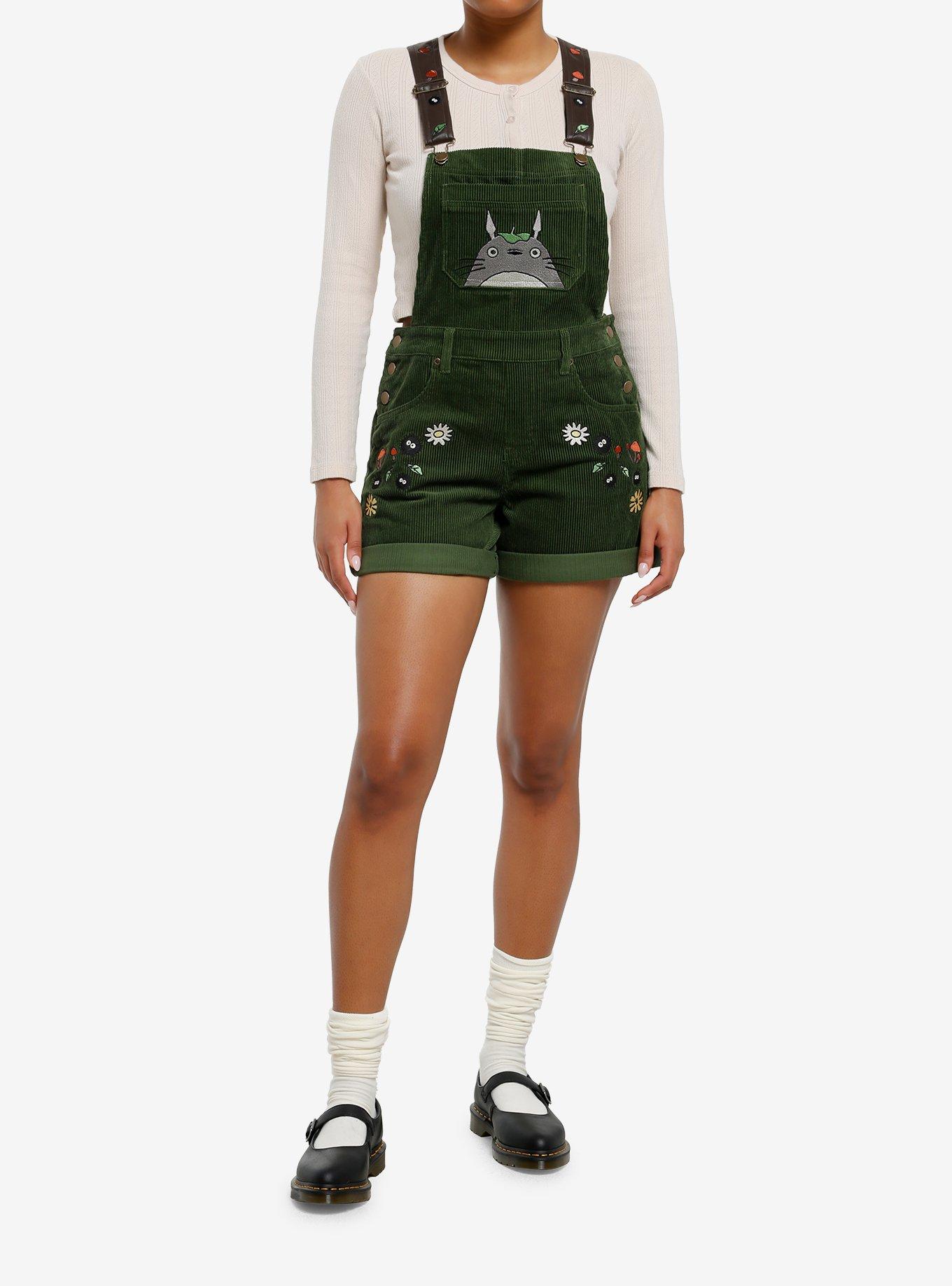 Studio Ghibli® My Neighbor Totoro Embroidered Corduroy Shortalls, , hi-res