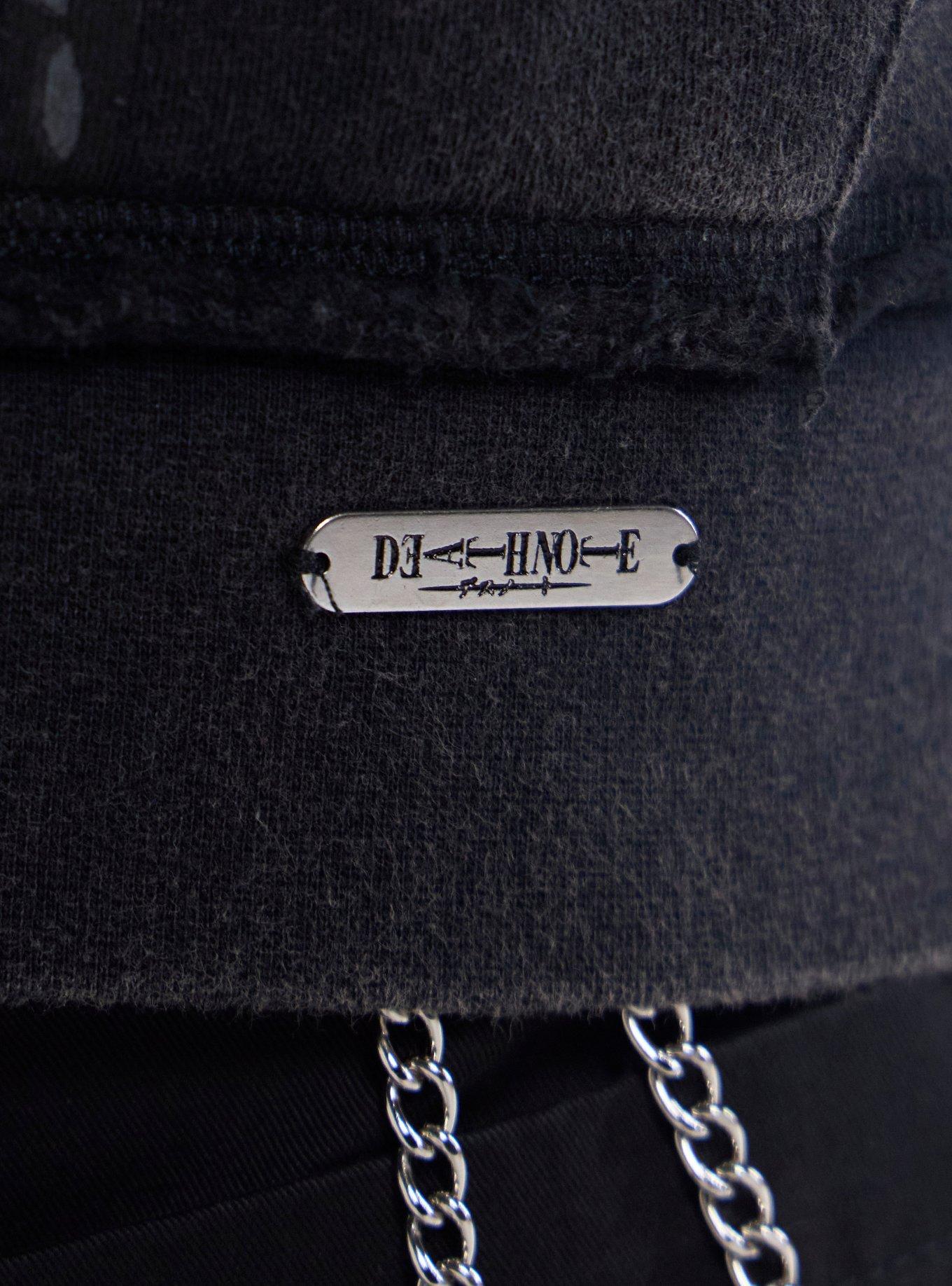 Death Note Ryuk Jumbo Print Hardware Hoodie, BLACK, alternate