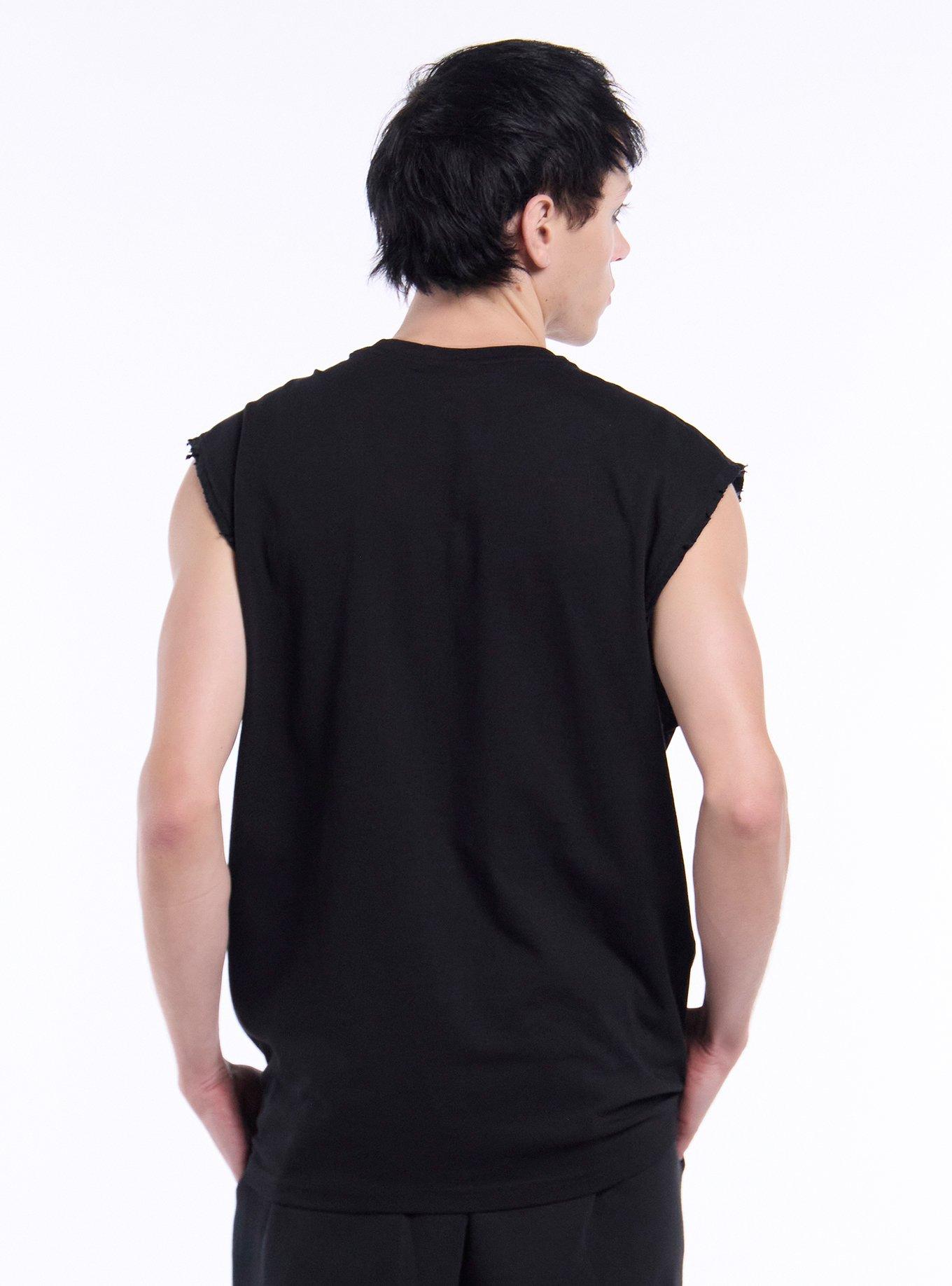 Death Note Misa & Rem Filigree Chain Muscle Tank Top, BLACK, alternate