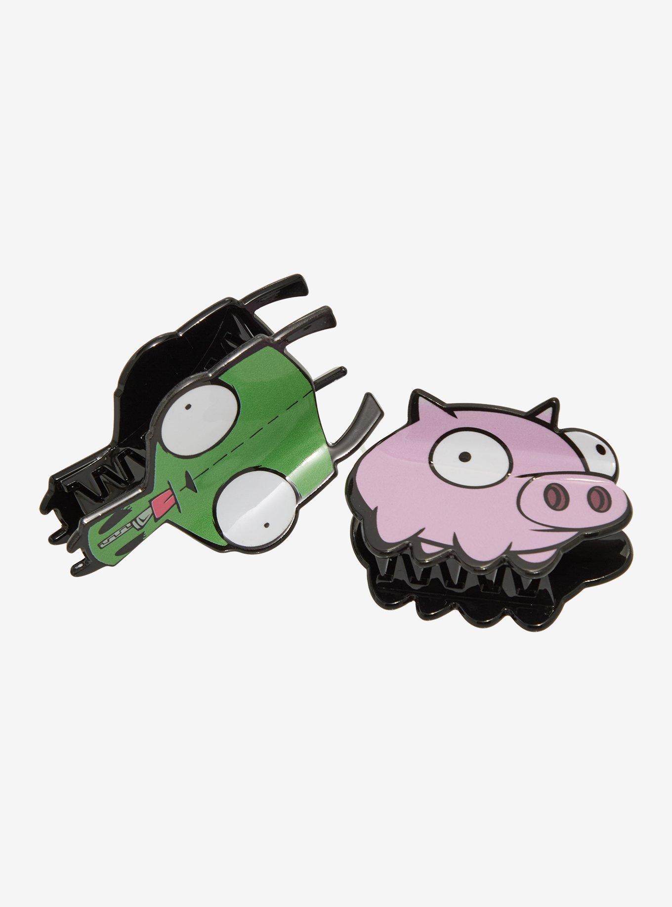 Invader Zim GIR & Pig Claw Hair Clip Set, , hi-res
