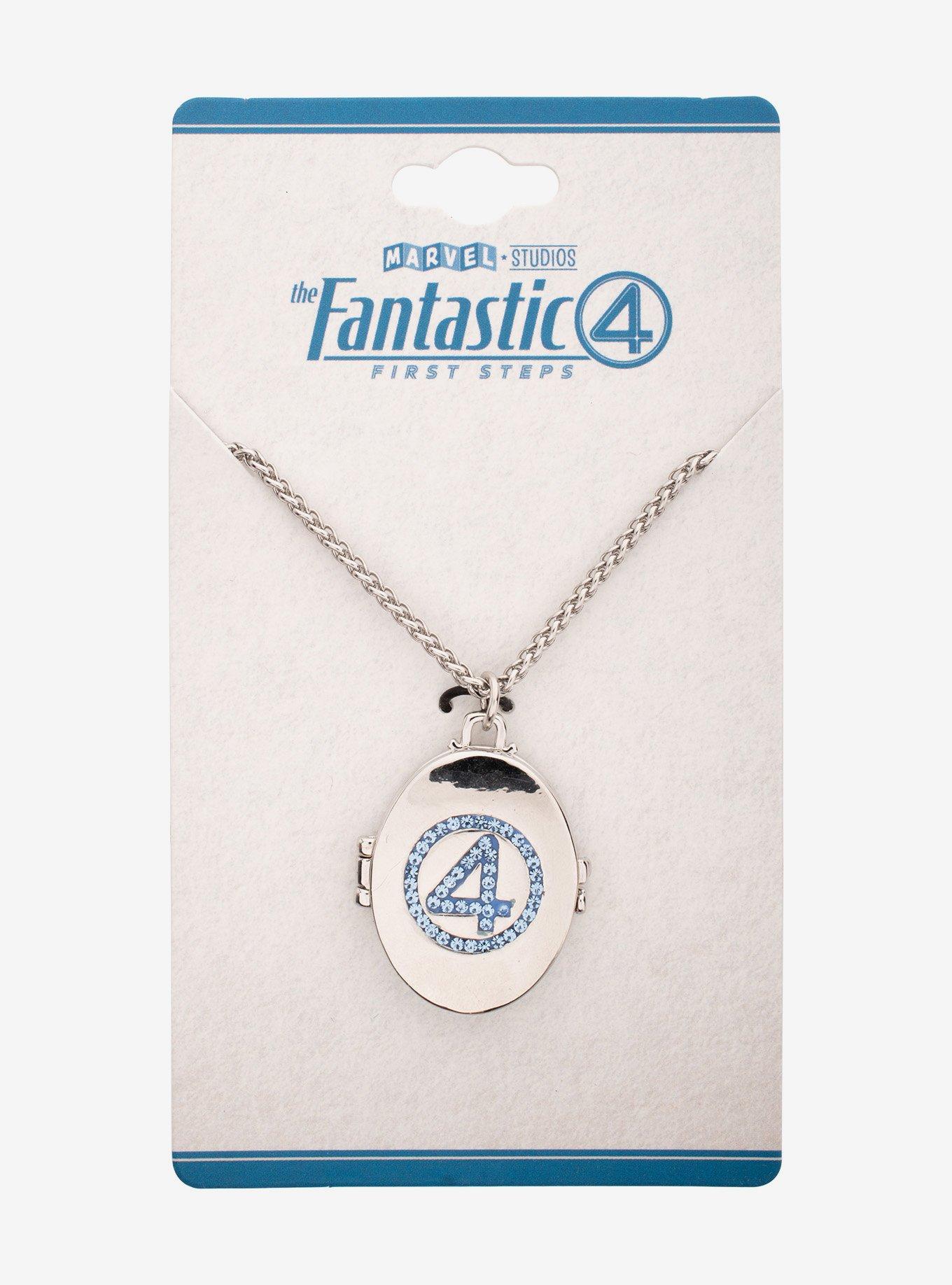 Marvel The Fantastic Four: First Steps Mister Fantastic Rhinestone Locket Necklace, , hi-res