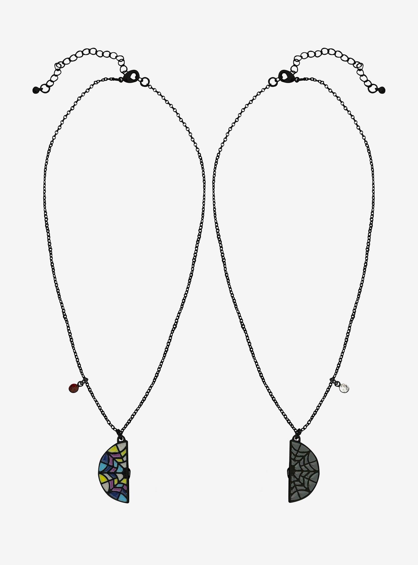 Wednesday & Enid Magnetic Best Friend Necklace Set, , hi-res