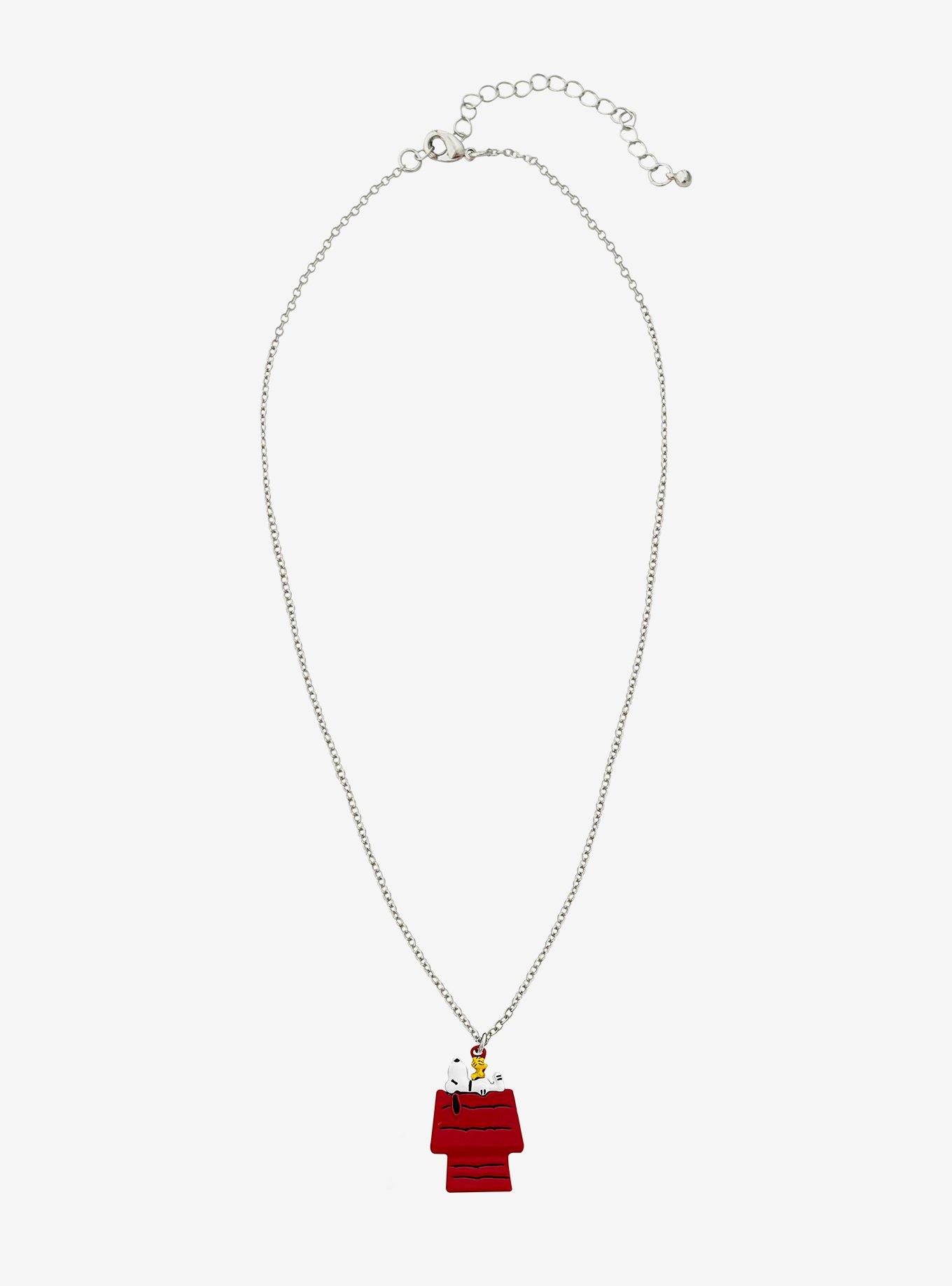 Peanuts Snoopy & Woodstock Pendant Necklace, , hi-res