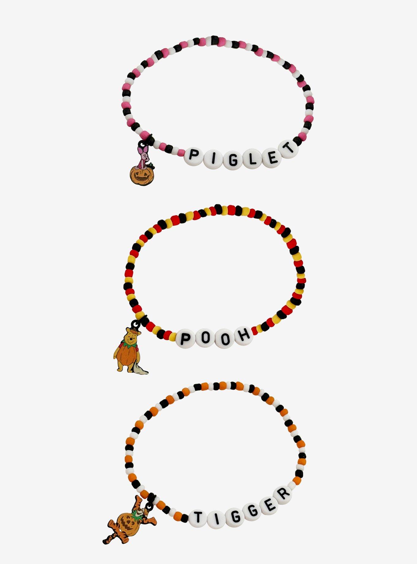Her Universe Disney Winnie The Pooh Halloween Trio Bead Bracelet Set, , hi-res
