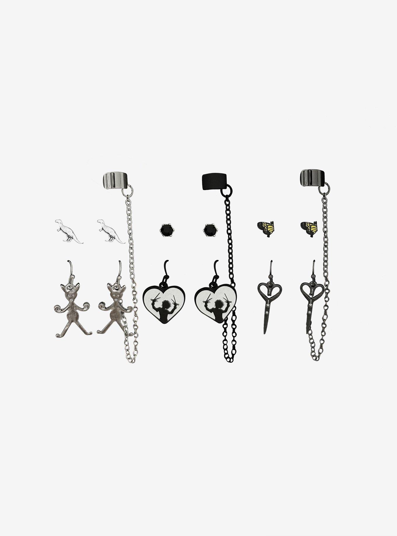 Her Universe Edward Scissorhands Stud & Cuff Earring Set, , hi-res
