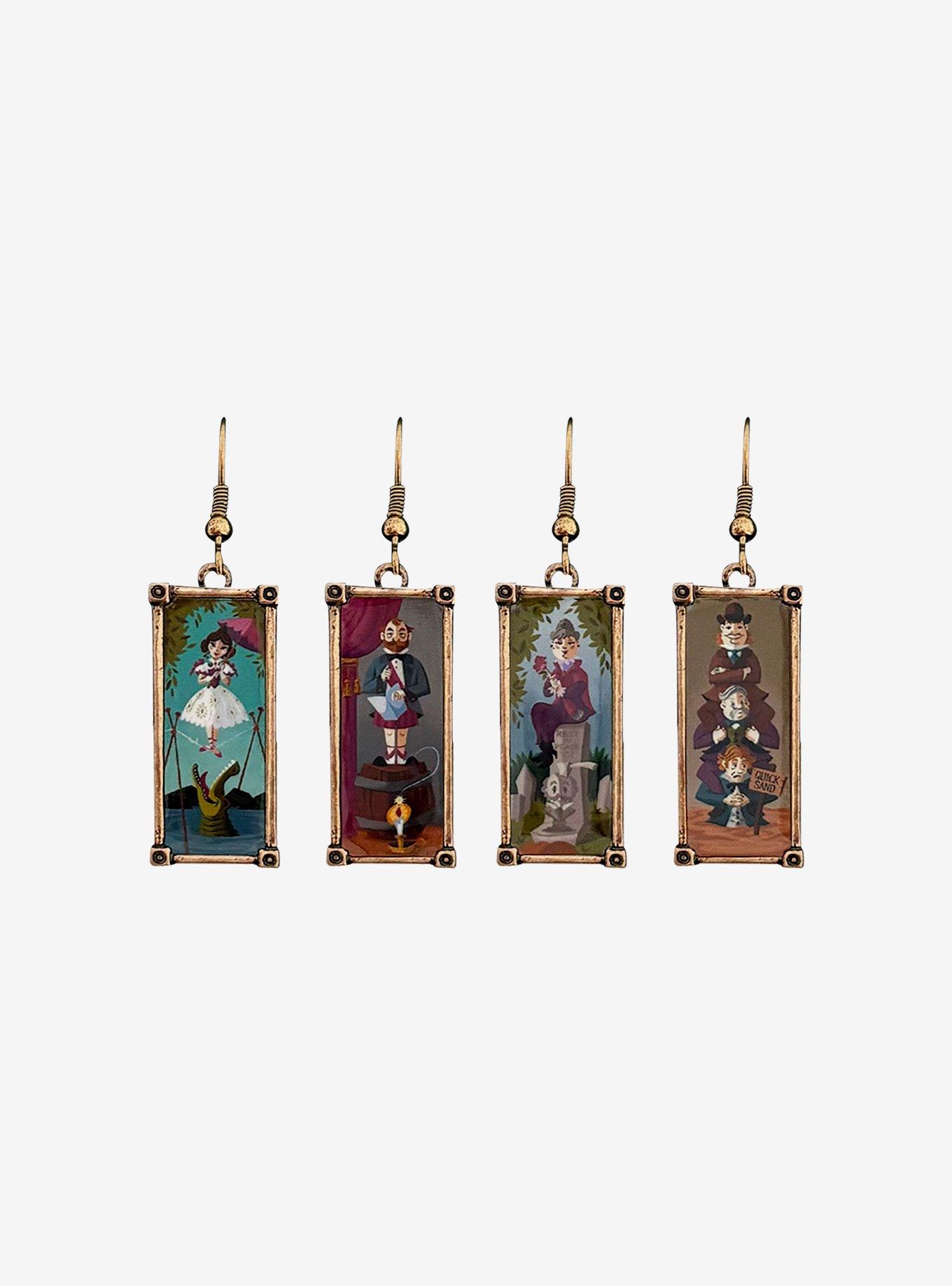 Disney The Haunted Mansion Portraits Mismatch Drop Earrings, , hi-res
