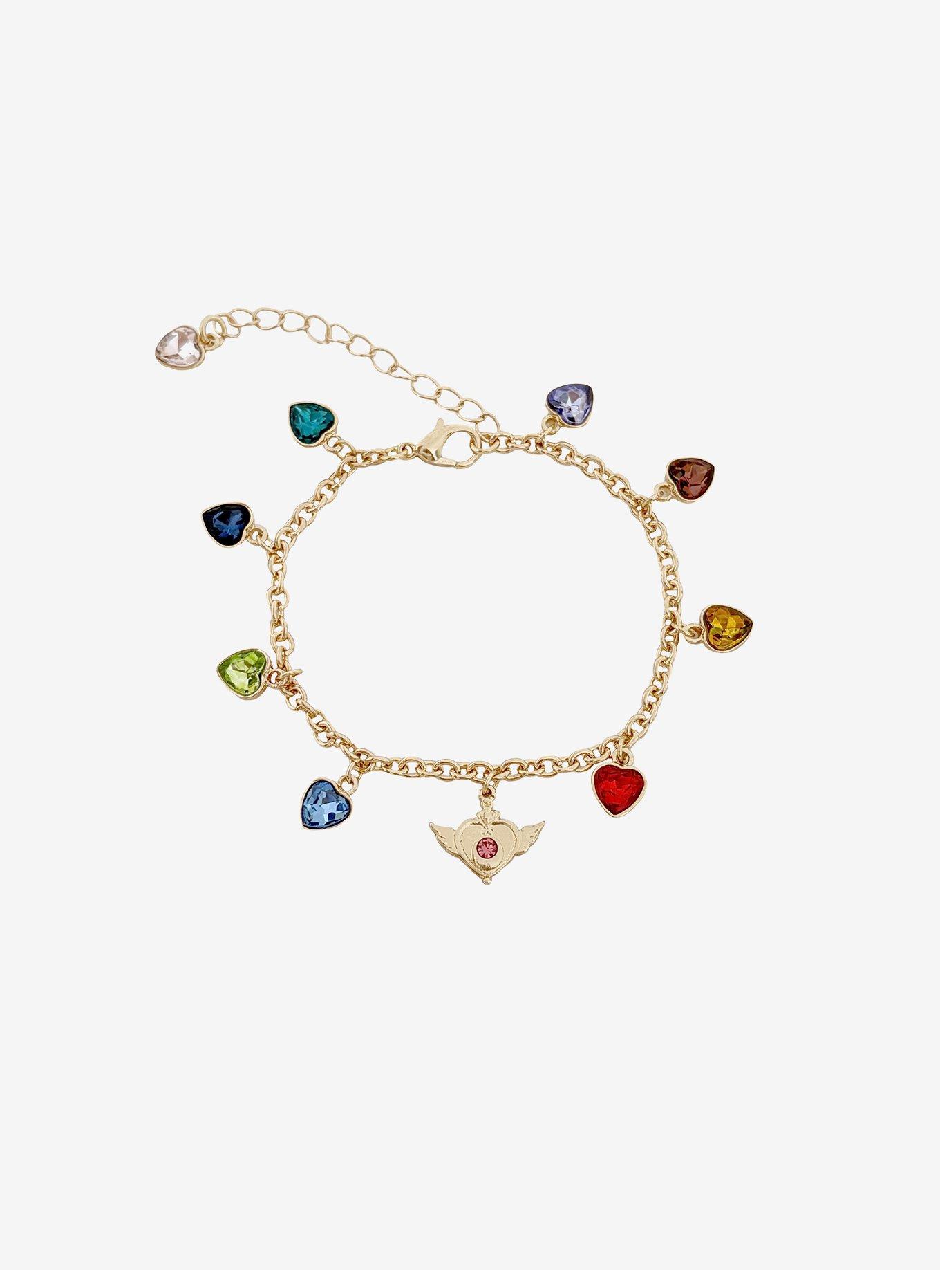 Pretty Guardian Sailor Moon Gem Charm Bracelet, , hi-res