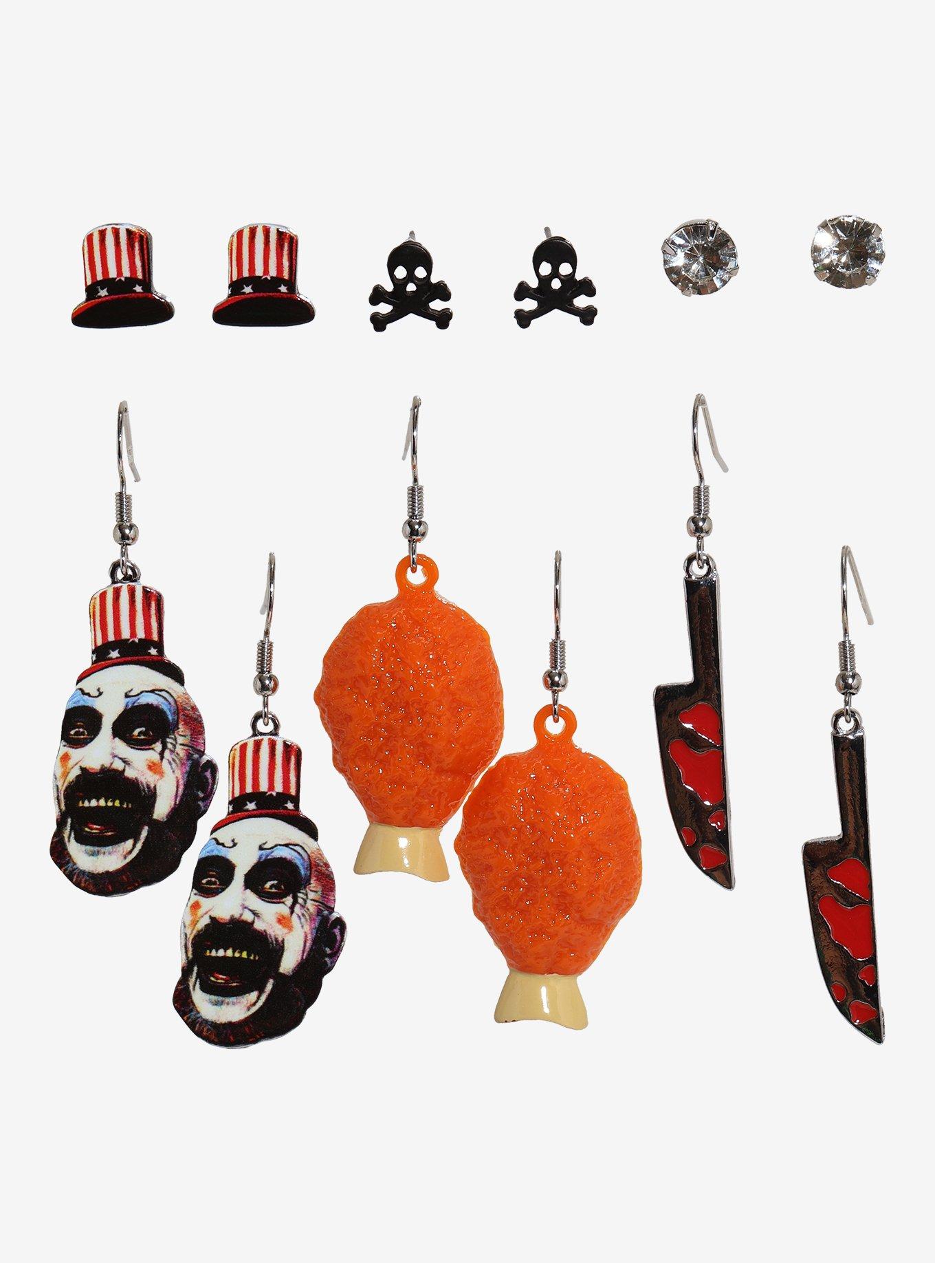 House Of 1000 Corpses Icons Earring Set, , hi-res